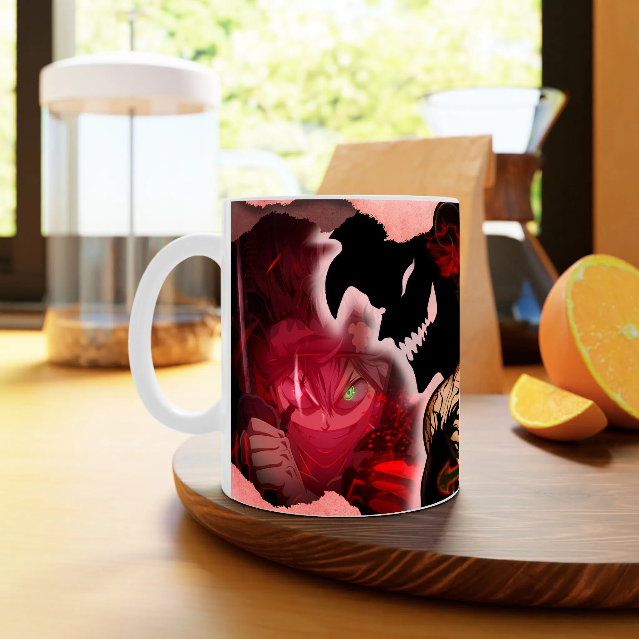 ماگ لیمینات طرح انیمه شبدر سیاه - Black Clover کد NM0519 — تصویر 4