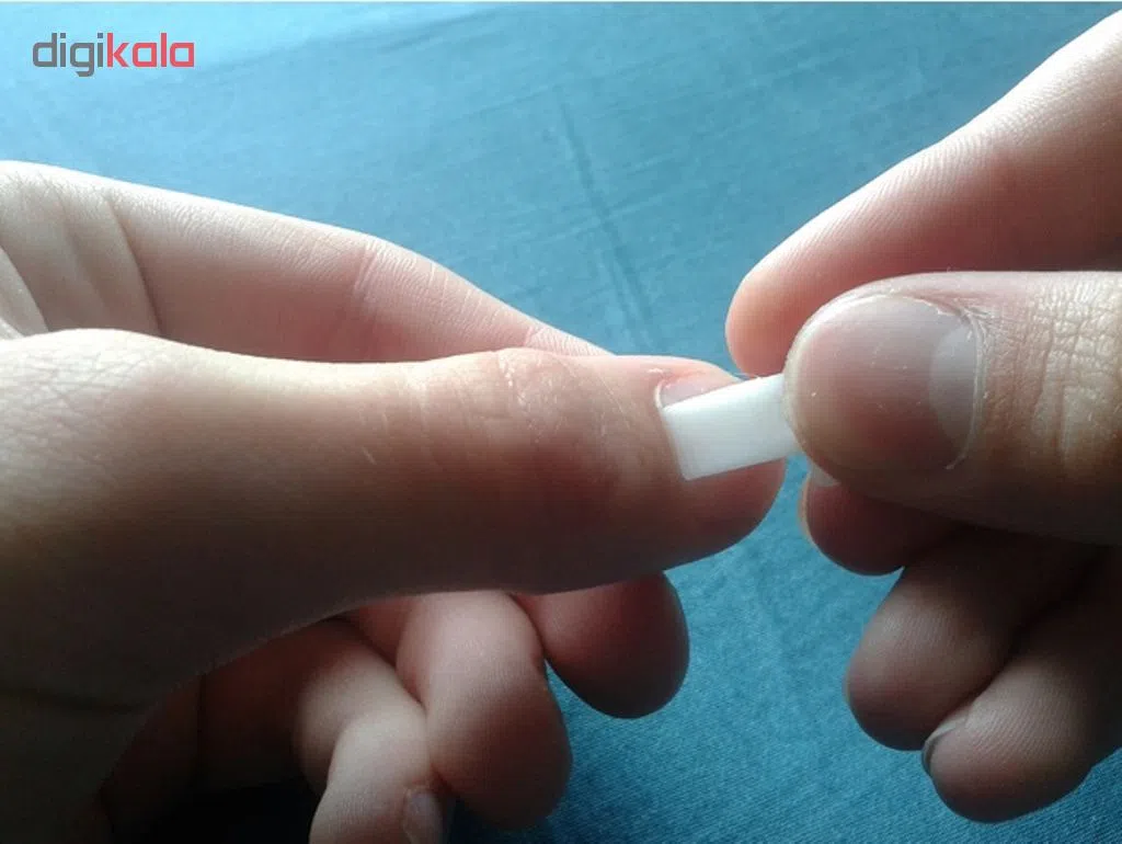 پد لاک پاک کن ناژه مدل EB بسته 5 عددی به همراه گوشه گیر ناخن مدل N1 بسته 3 عددی — تصویر 4