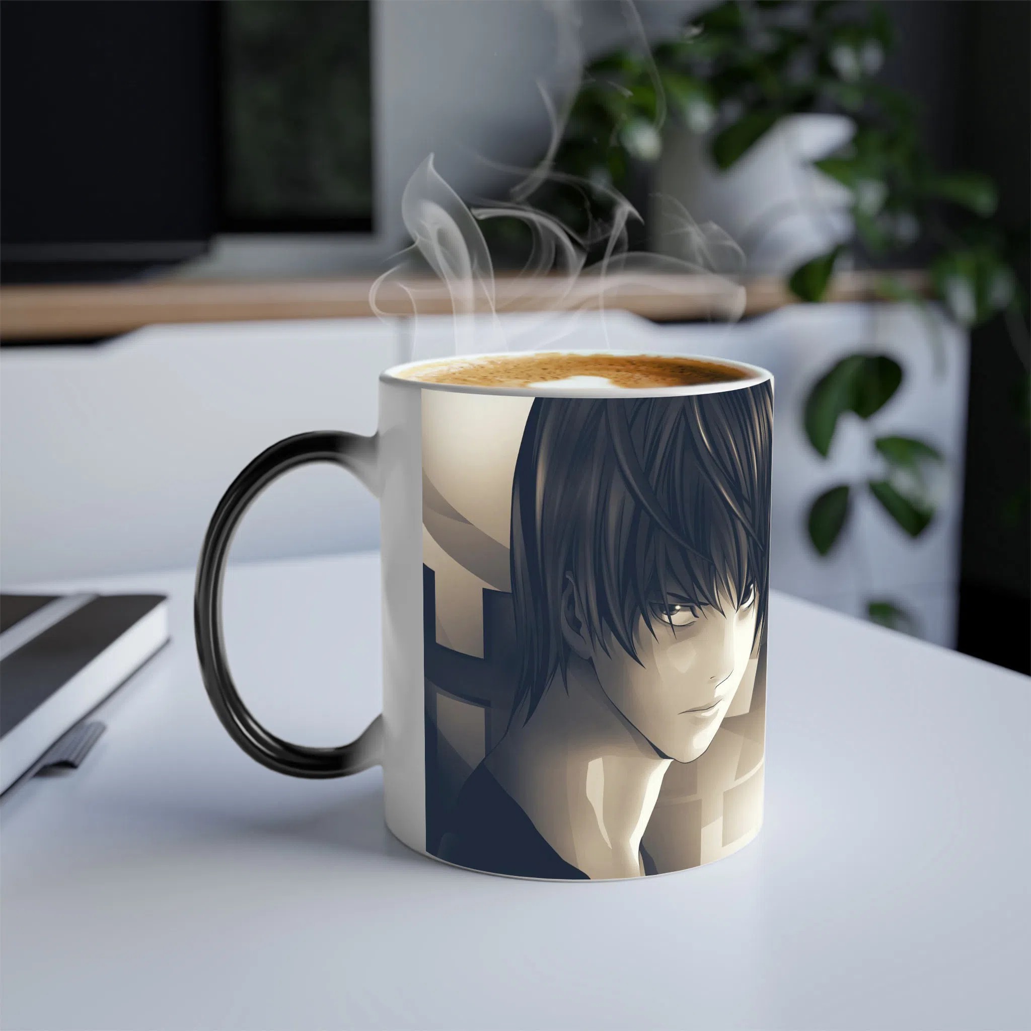 ماگ حرارتی لیمینات طرح انیمه دفترچه مرگ - Death Note کد NM0605 — تصویر 3