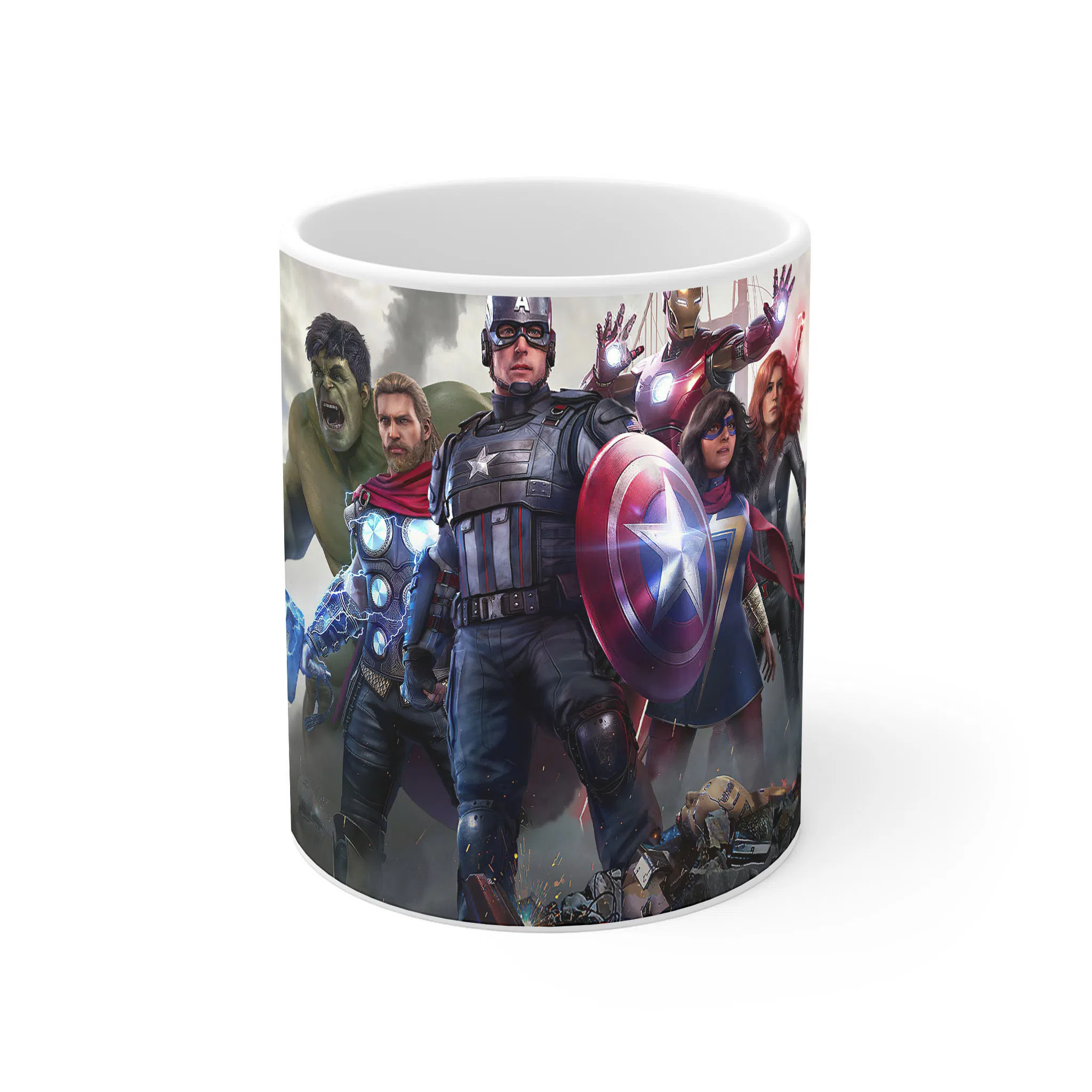 ماگ لیمینات طرح بازی Marvels Avengers Game کد NM8311