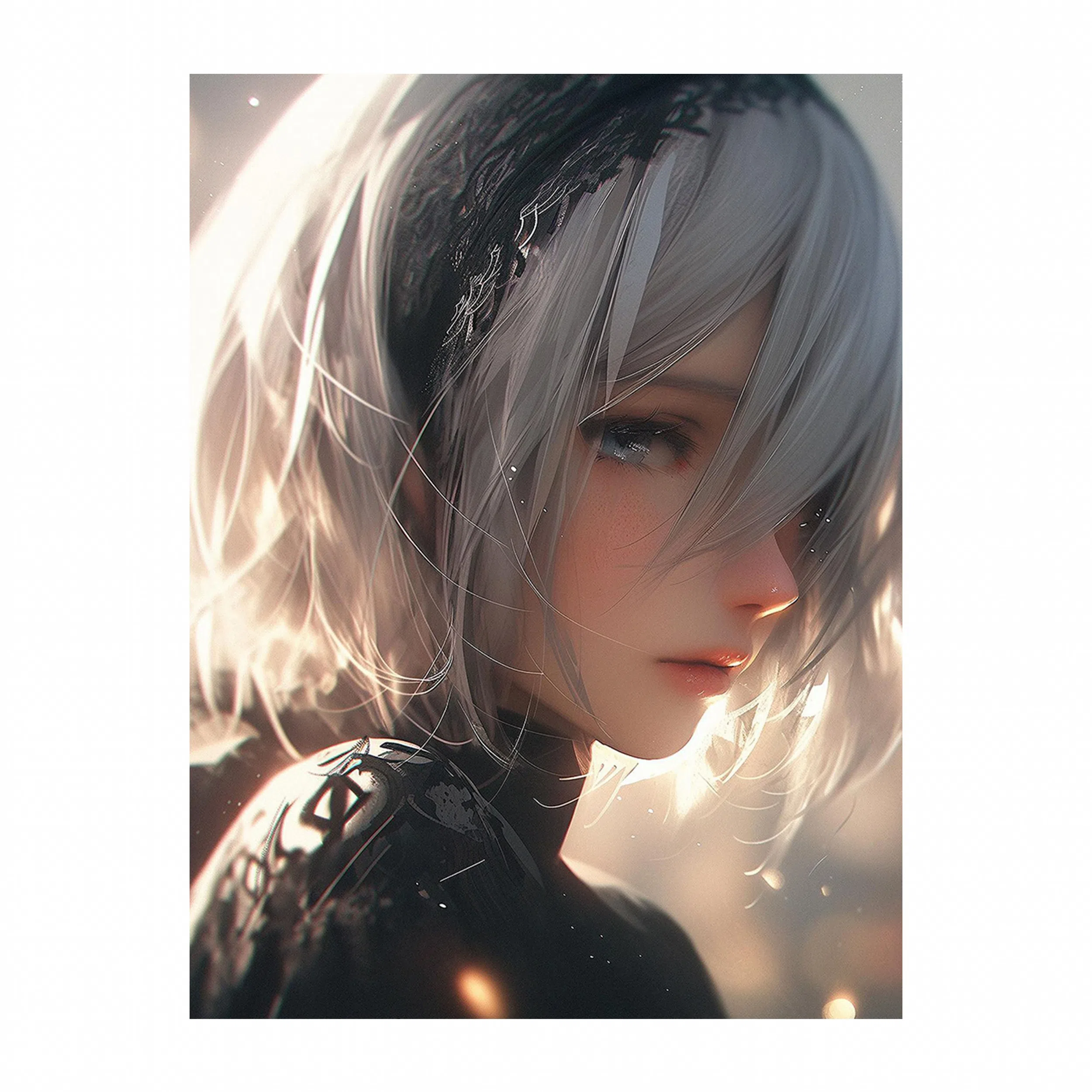 تابلو شاسی لیمینات طرح انیمه نایر اوتوماتا Nier Automata Ai مدل NV1254