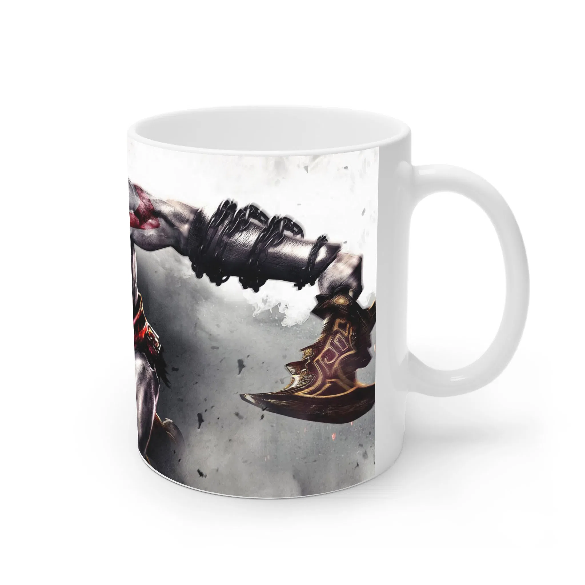 ماگ لیمینات طرح بازی خدای جنگ گاد آف وار God of War Kratos Game کد NM7768 — تصویر 2