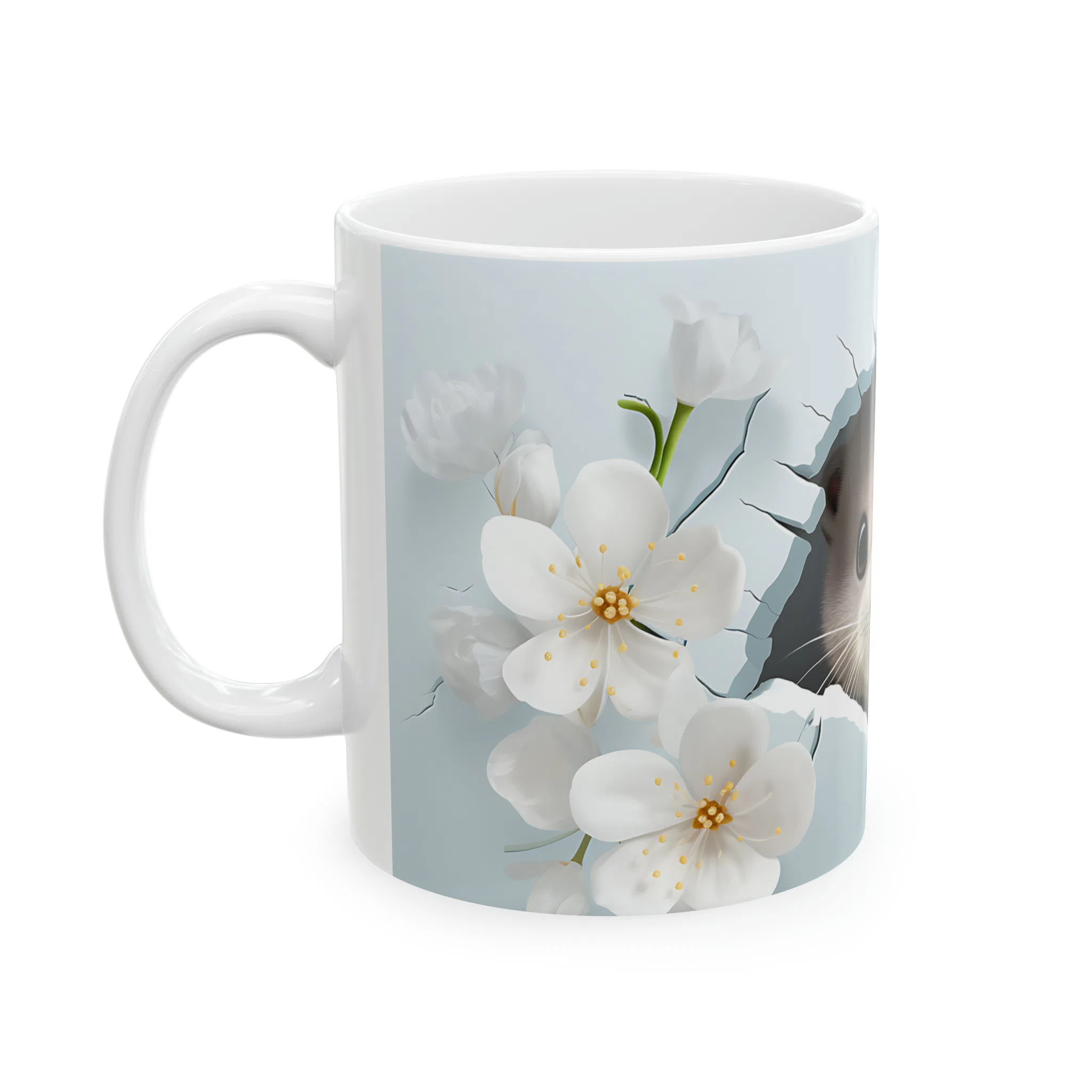 ماگ طرح سه بعدی بچه سمور بامزه مدل NM3063 — تصویر 7