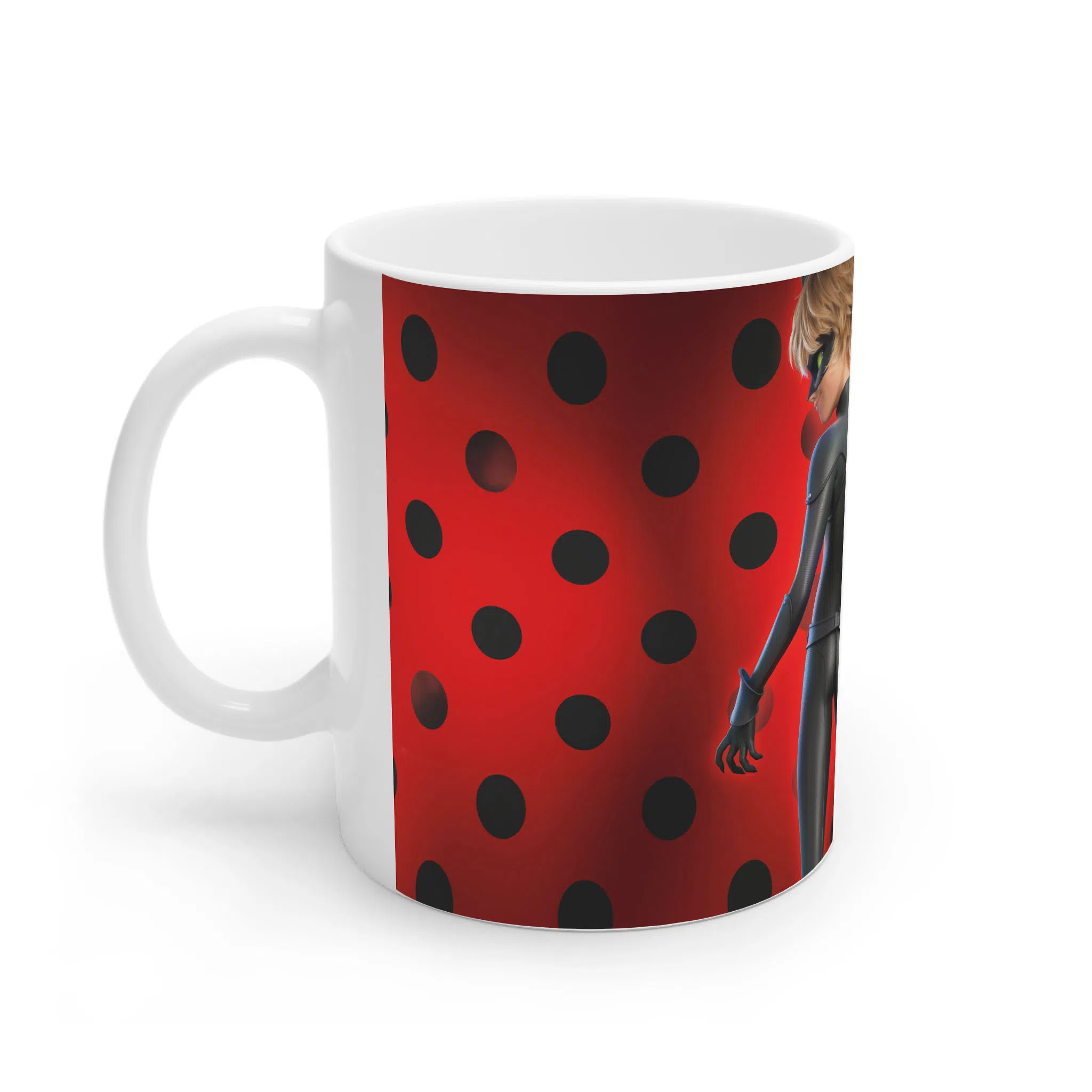 ماگ لیمینات طرح فیلم دختر کفشدوزکی و دختر گربه ای Ladybug And Cat Noir کد NM11886 — تصویر 2