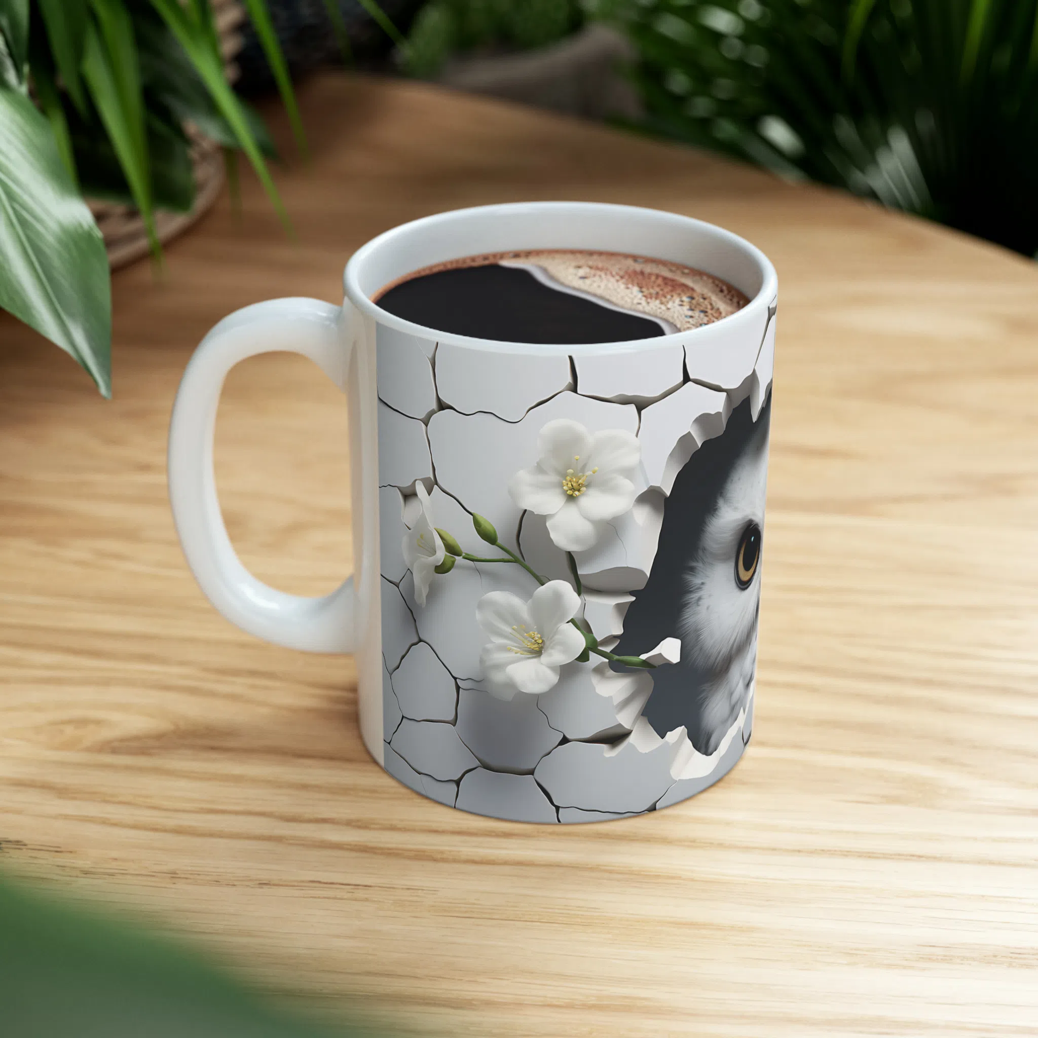 ماگ طرح سه بعدی حیوانات جغد owl مدل NM3199 — تصویر 5