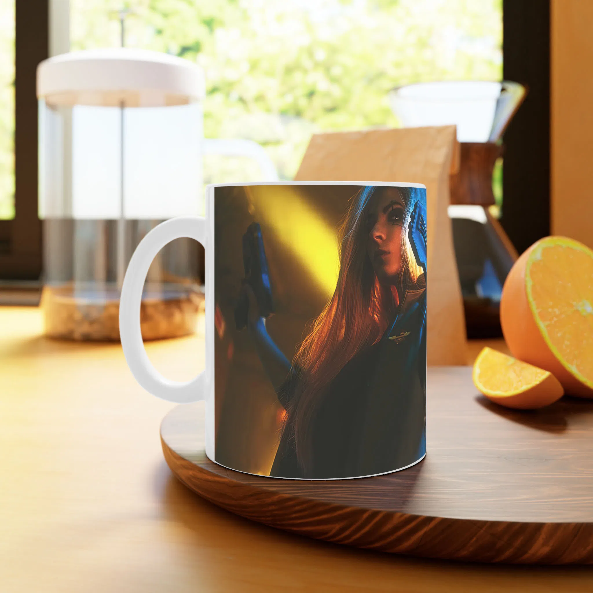 ماگ لیمینات طرح بازی سایبرپانک Cyberpunk 2077 Game کد NM6578 — تصویر 3