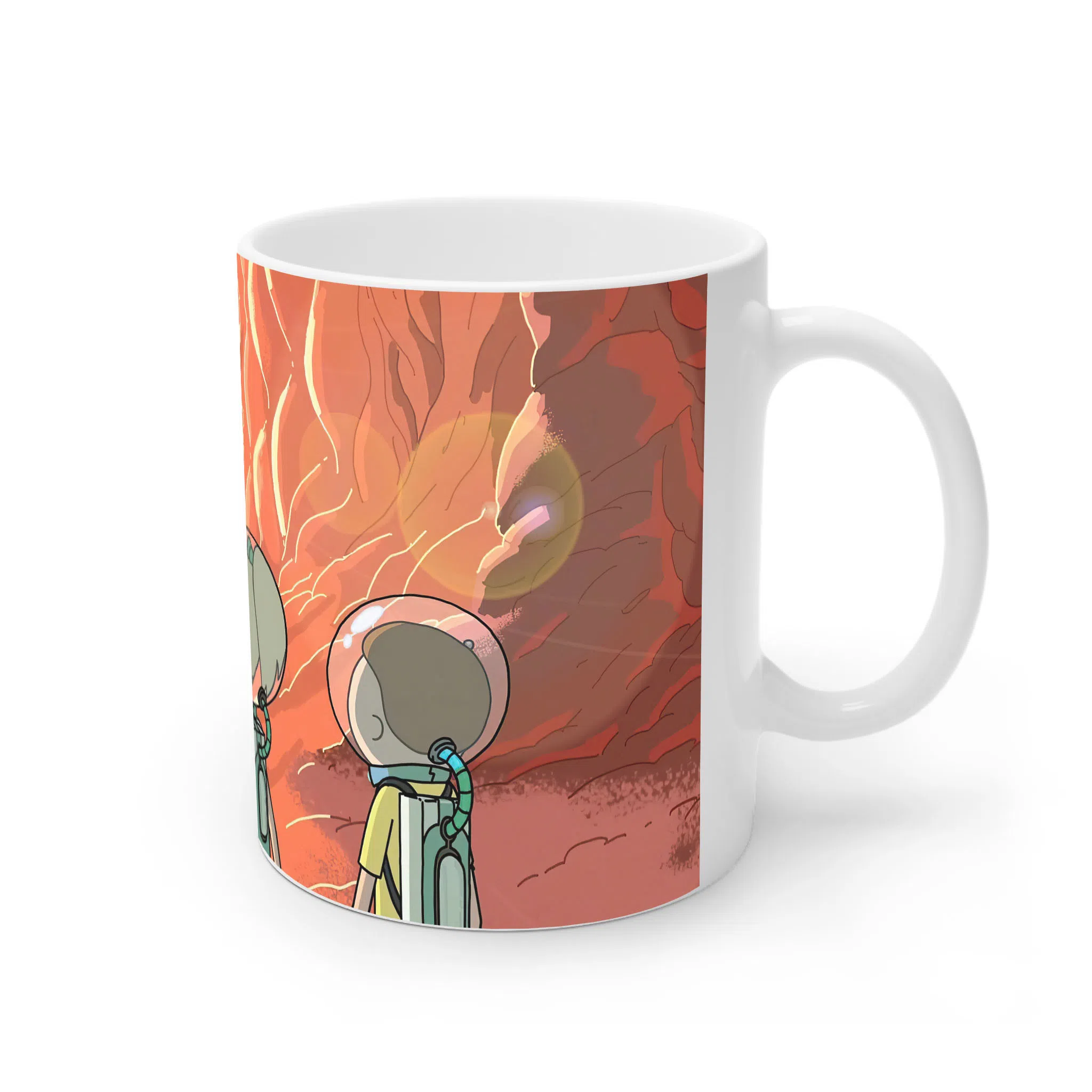 ماگ لیمینات طرح سریال ریک و مورتی Rick and Morty کد NM4873 — تصویر 3