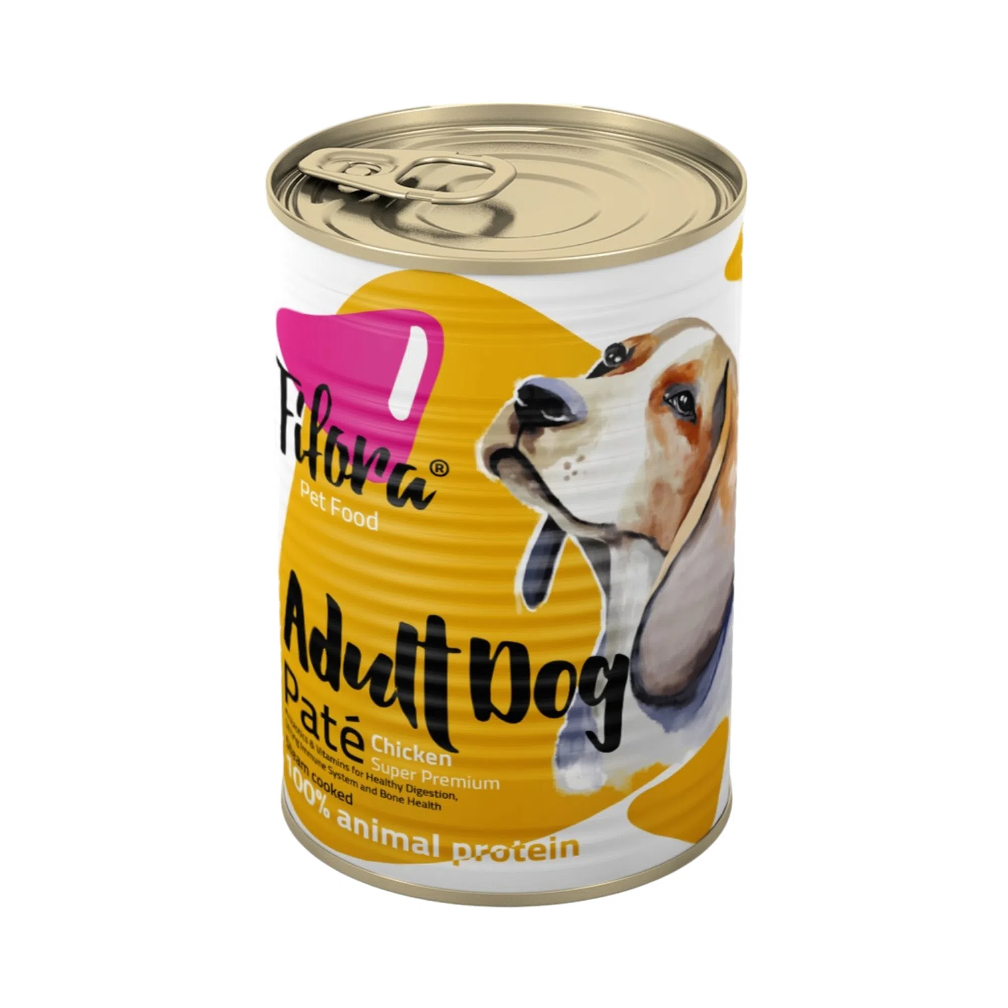 کنسرو غذای سگ فیفورا سوپر پریمیوم مدل  نژاد متوسط Breed Chicken Pate  وزن 400 گرم