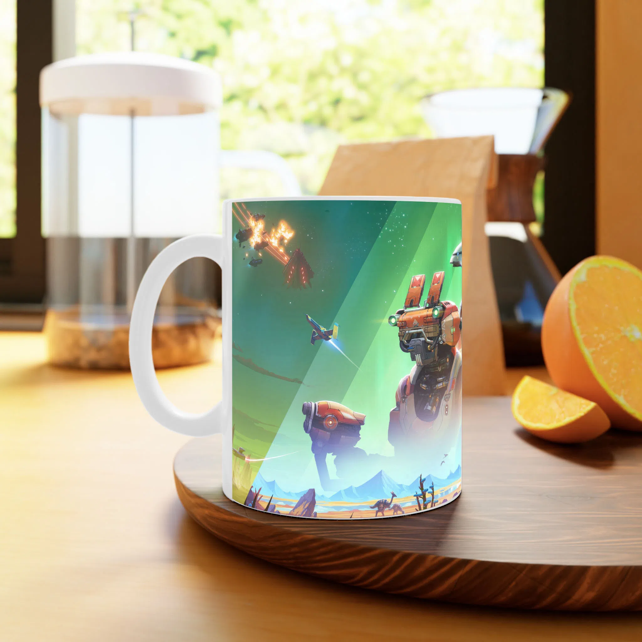 ماگ لیمینات طرح  No Mans Sky Game کد NM8715 — تصویر 3