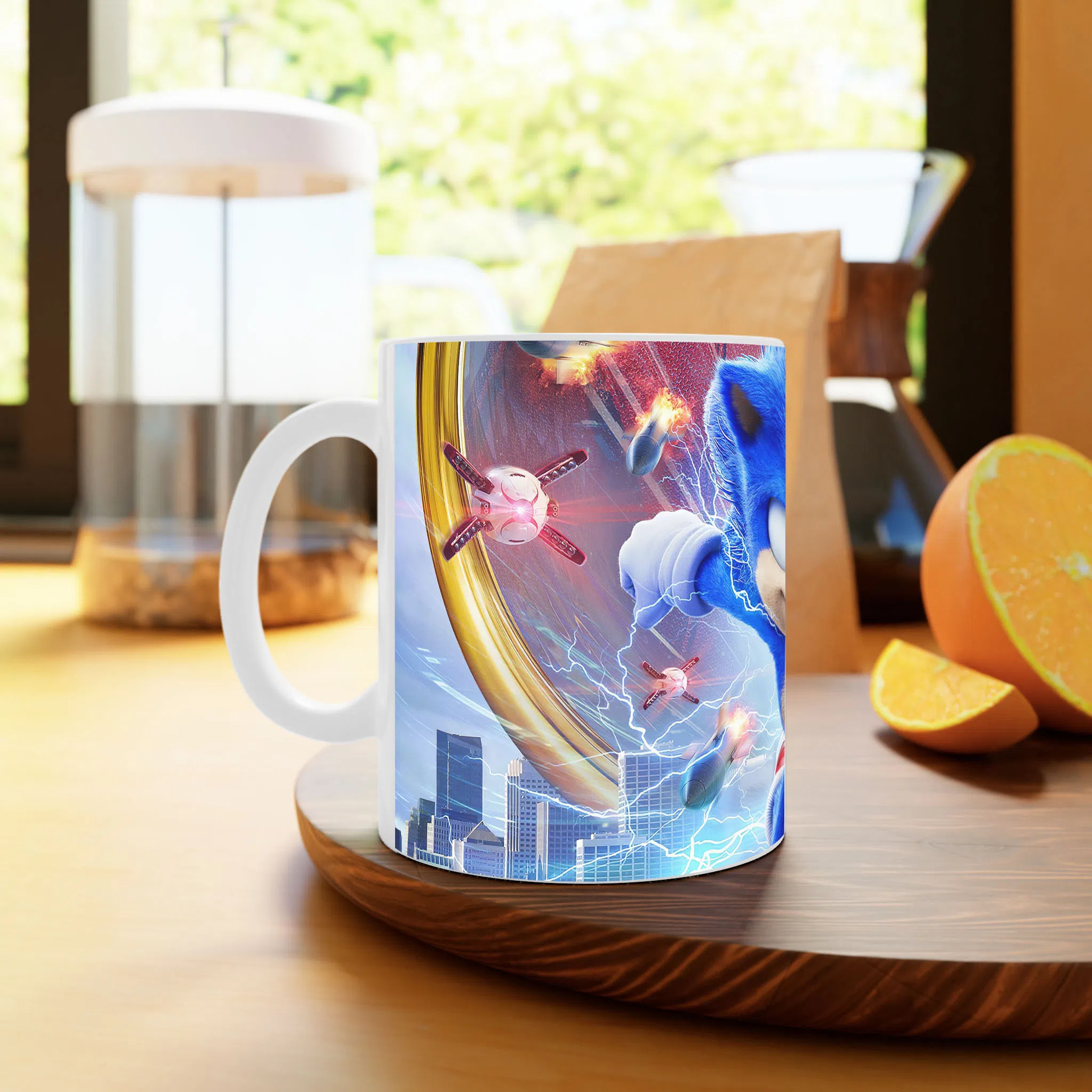 ماگ لیمینات طرح فیلم سونیک خارپشت Sonic the Hedgehog کد NM12330 — تصویر 3