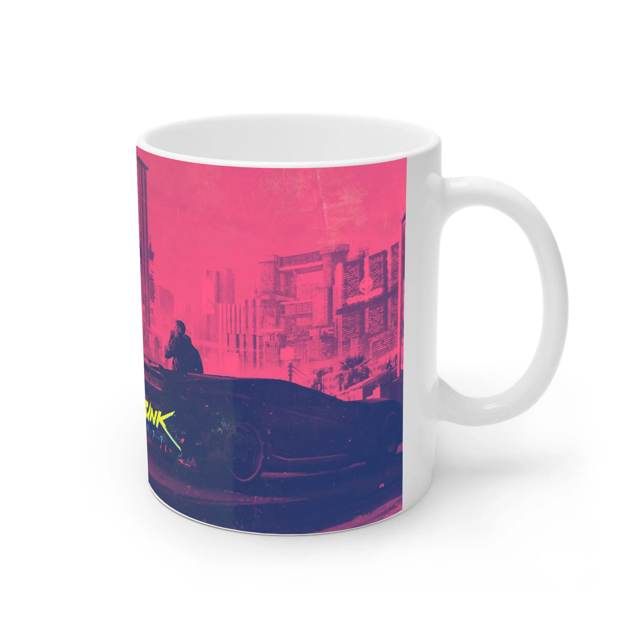 ماگ لیمینات طرح بازی سایبرپانک Cyberpunk 2077 Game کد NM6606 — تصویر 3