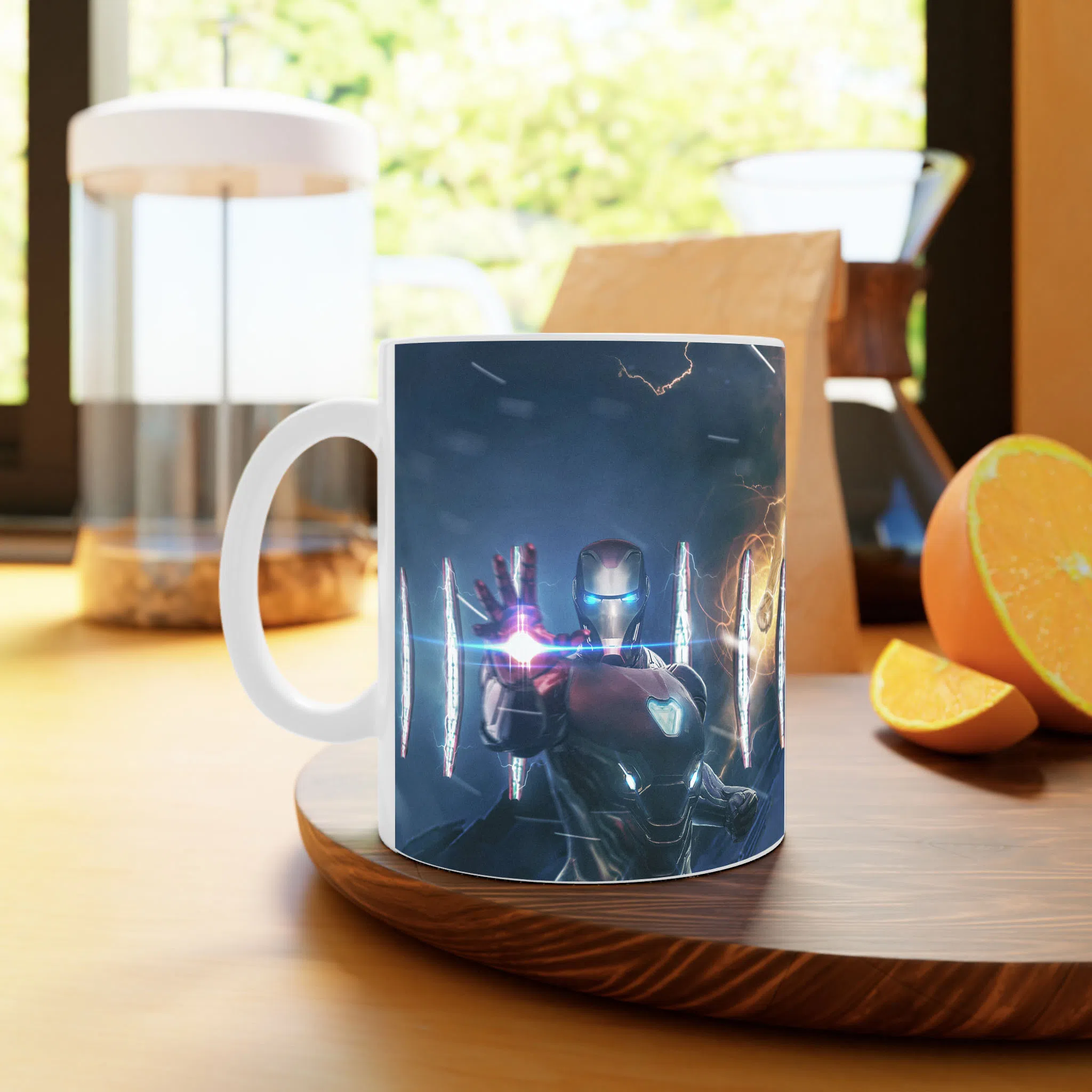 ماگ لیمینات طرح فیلم انتقام‌جویان Avengers کاپیتان مارول در صحنه نبرد نهایی کد NM10612 — تصویر 4