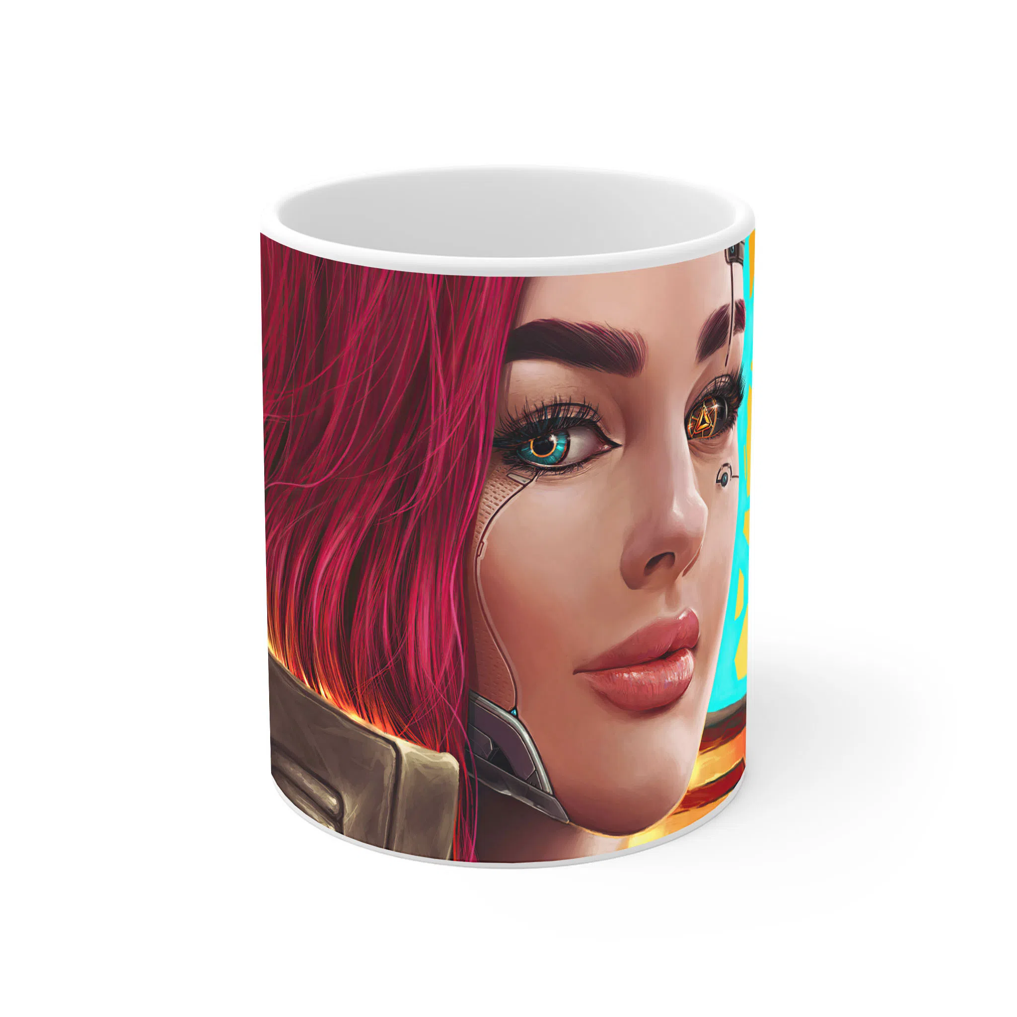 ماگ لیمینات طرح بازی سایبرپانک Cyberpunk 2077 Game کد NM6569 — تصویر 2