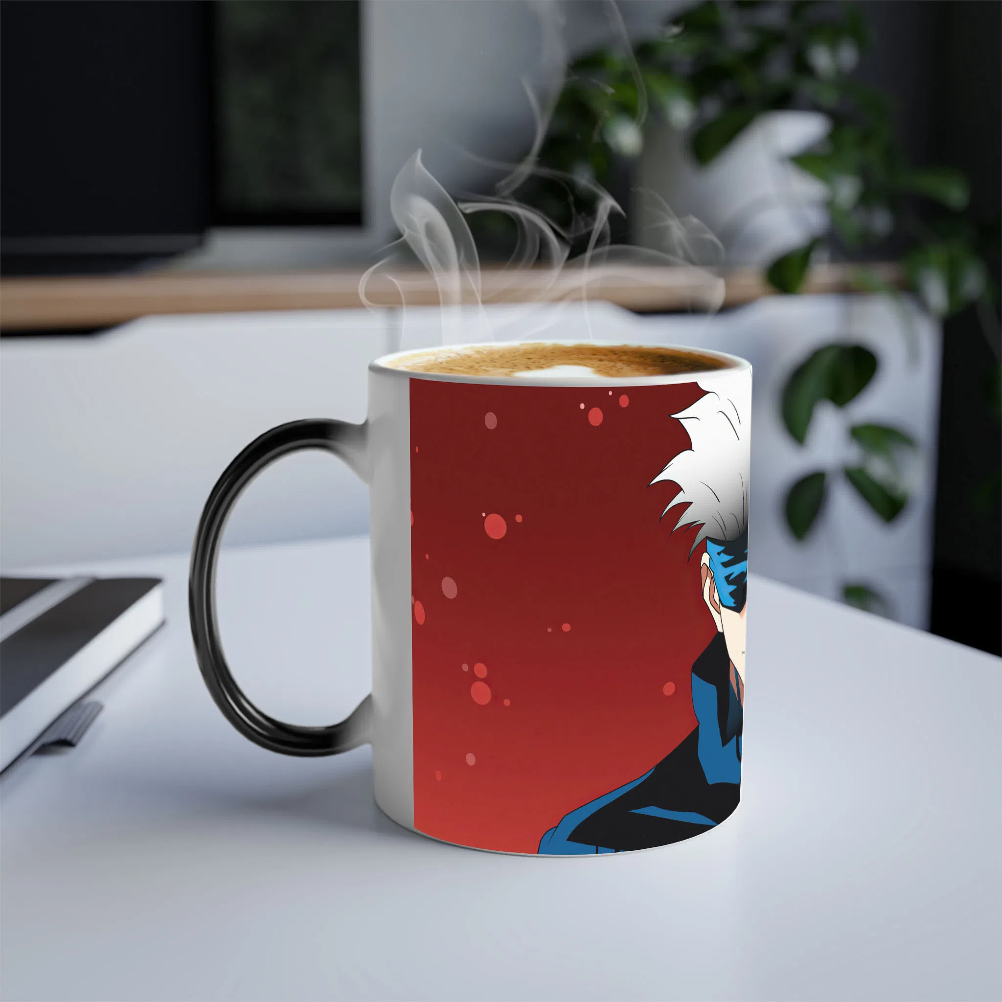 ماگ حرارتی لیمینات طرح انیمه جوجوتسو کایسن Jujutsu Kaisen Gojo Satoru کد NM0897 — تصویر 3
