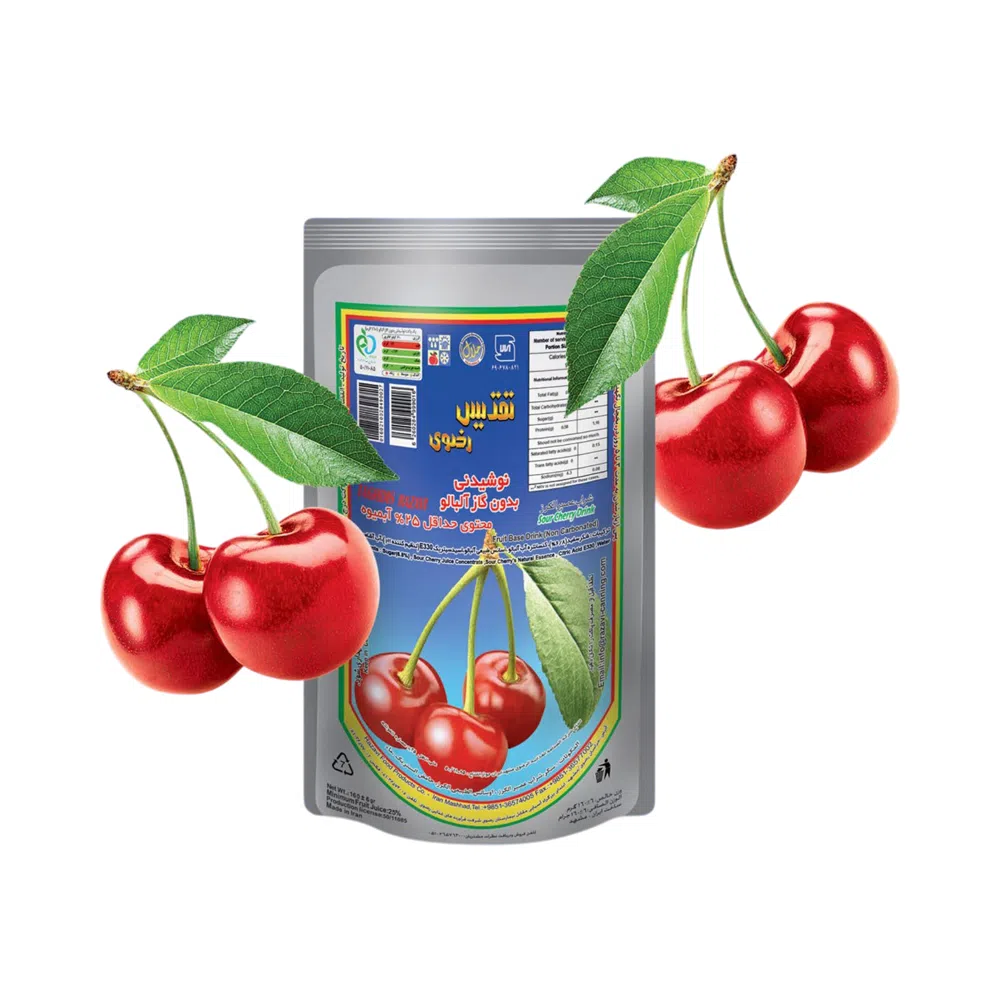 آبمیوه پاکتی آلبالو نان رضوی - 160 میلی لیتر