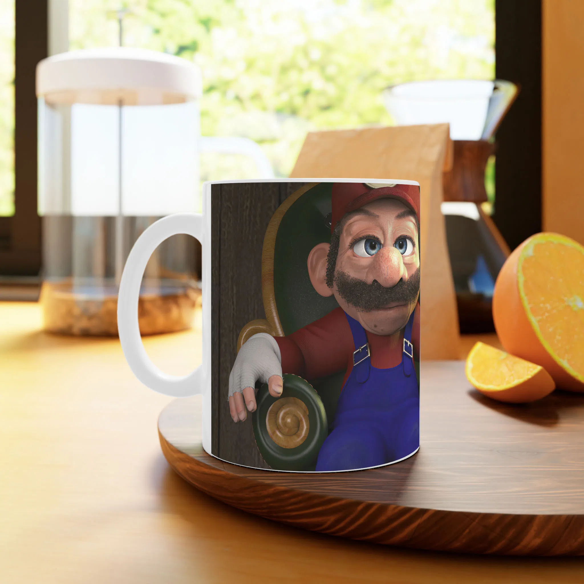 ماگ لیمینات طرح بازی سوپر ماریو قارچ خور Super Mario Game کد NM9920 — تصویر 2