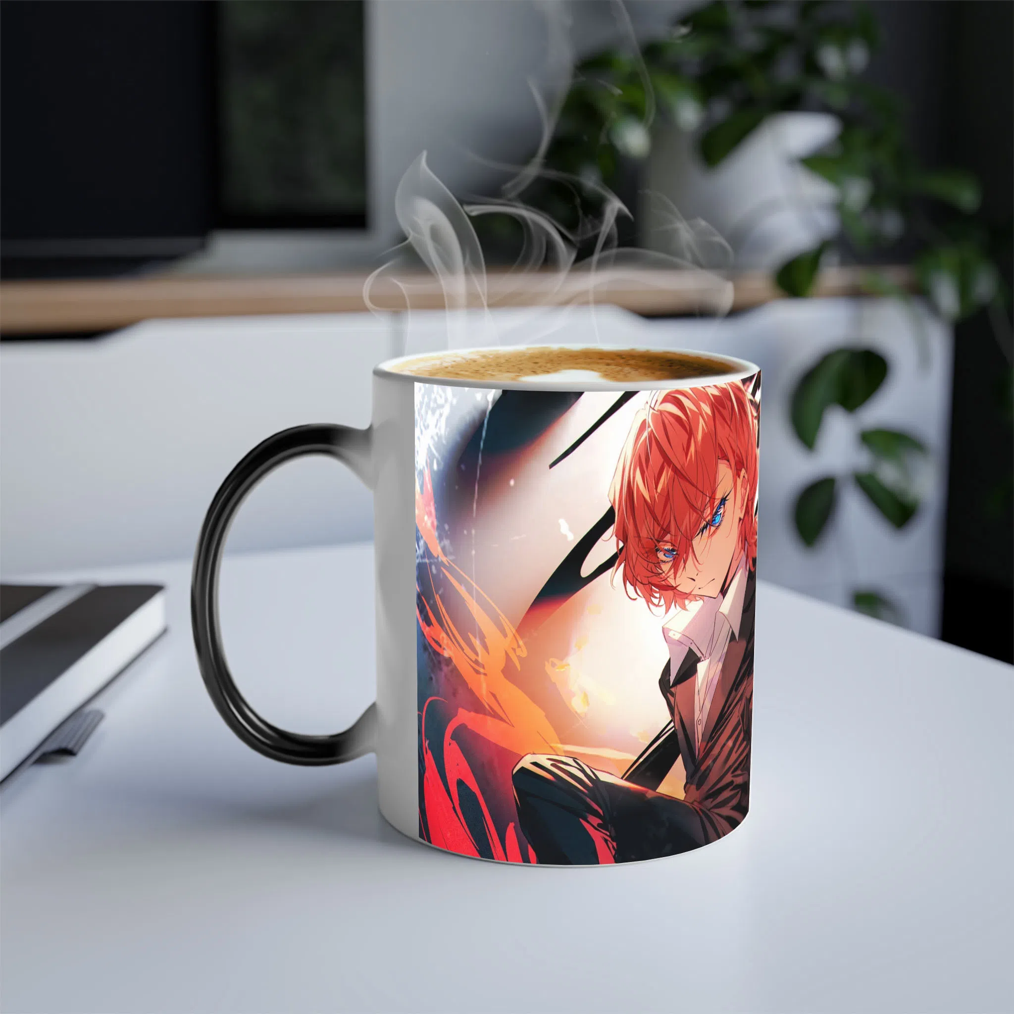 ماگ حرارتی لیمینات طرح انیمه سگ های ولگرد بانگو Bungo Stray Dogs کد NM0553 — تصویر 3
