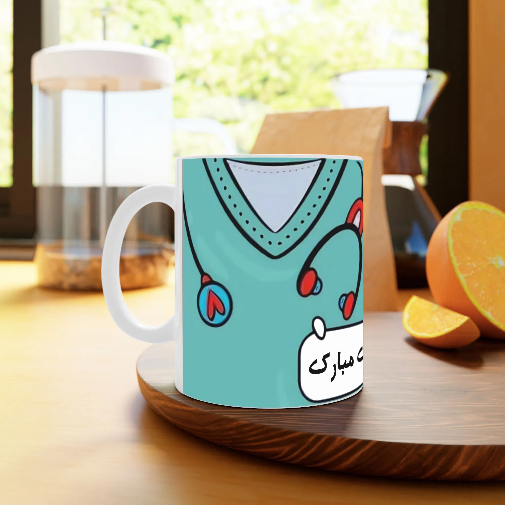 ماگ لیمینات طرح روز پرستار پسرونه کد NM13595 — تصویر 3