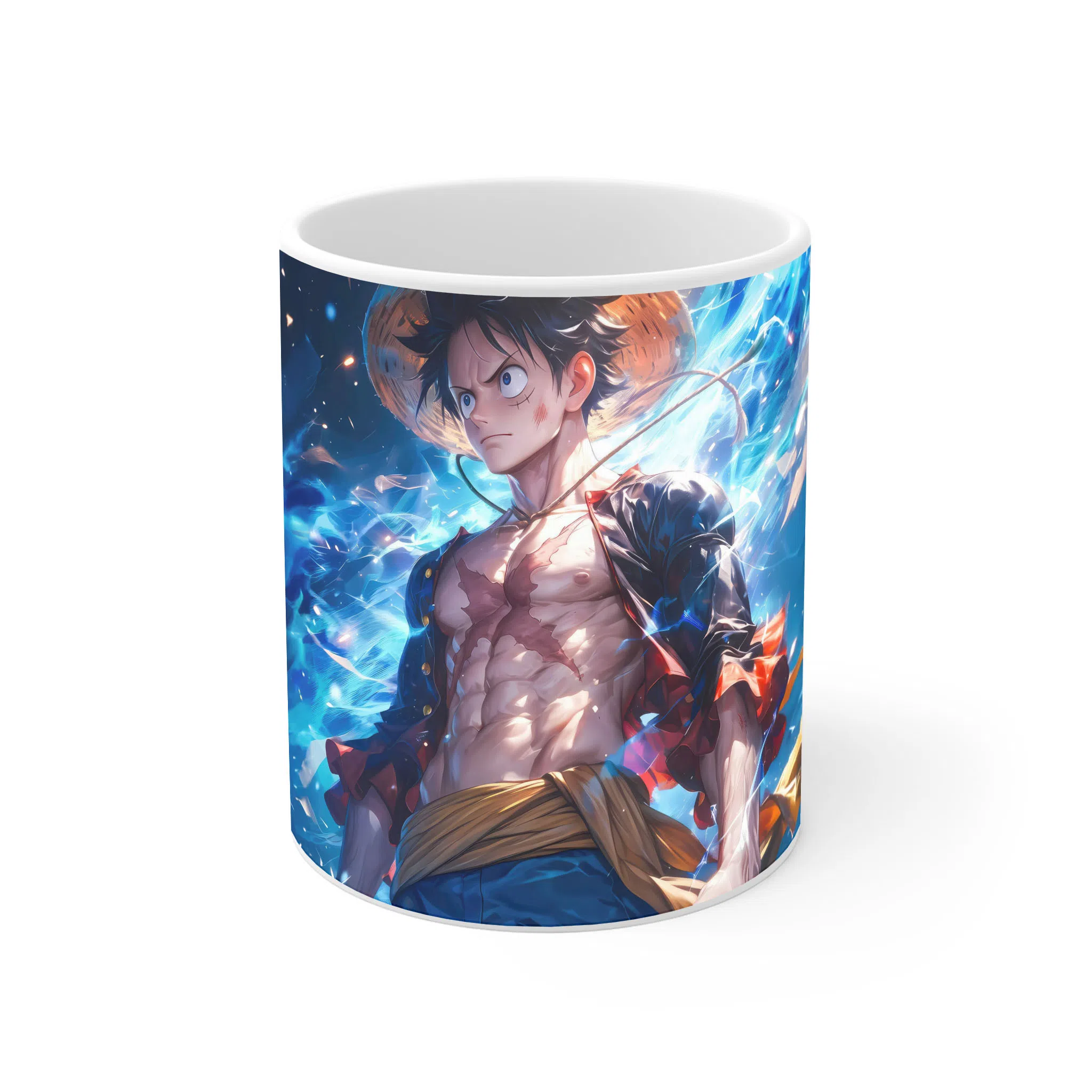 ماگ لیمینات طرح انیمه وان پیس لوفی - One Peace Monkey D Luffy کد NM3385