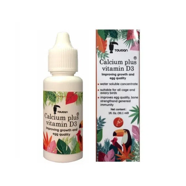 قطره کلسیم پرندگان توکان مدل vitamin D3 حجم 30 میلی لیتر — تصویر 2