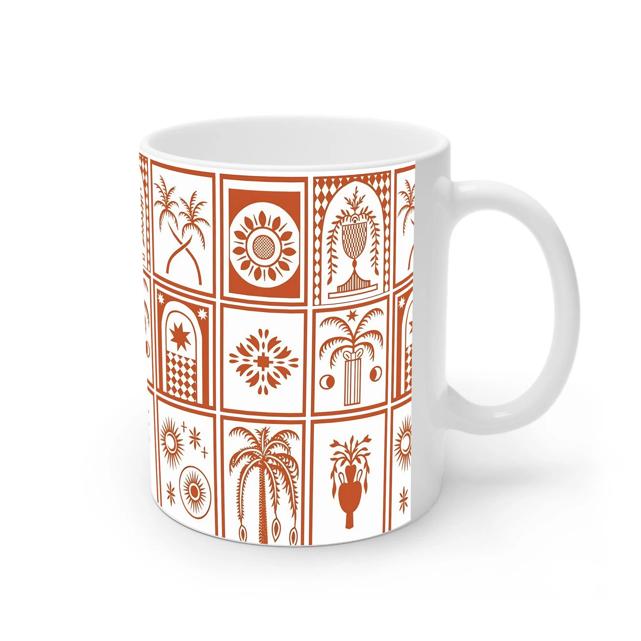 ماگ لیمینات طرح سنتی بومی کد NM14273 — تصویر 2
