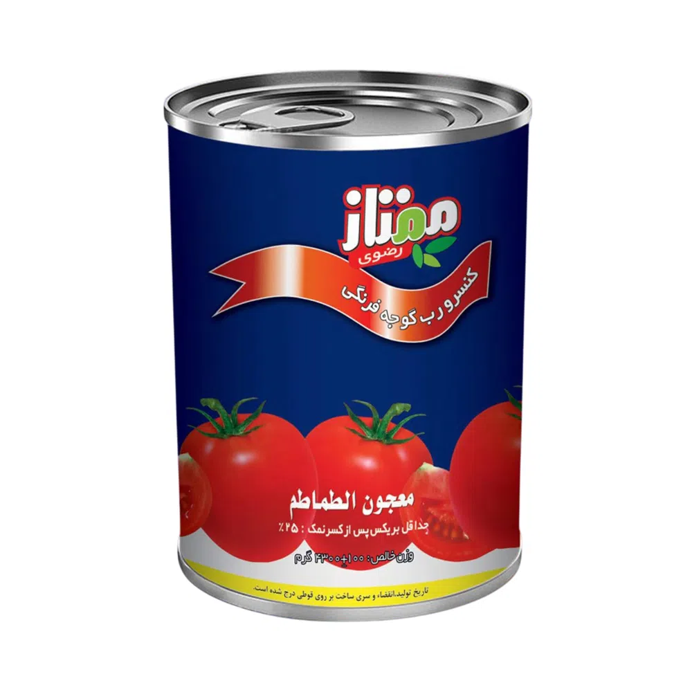 رب گوجه فرنگی ممتاز نان رضوی - 4300 گرم