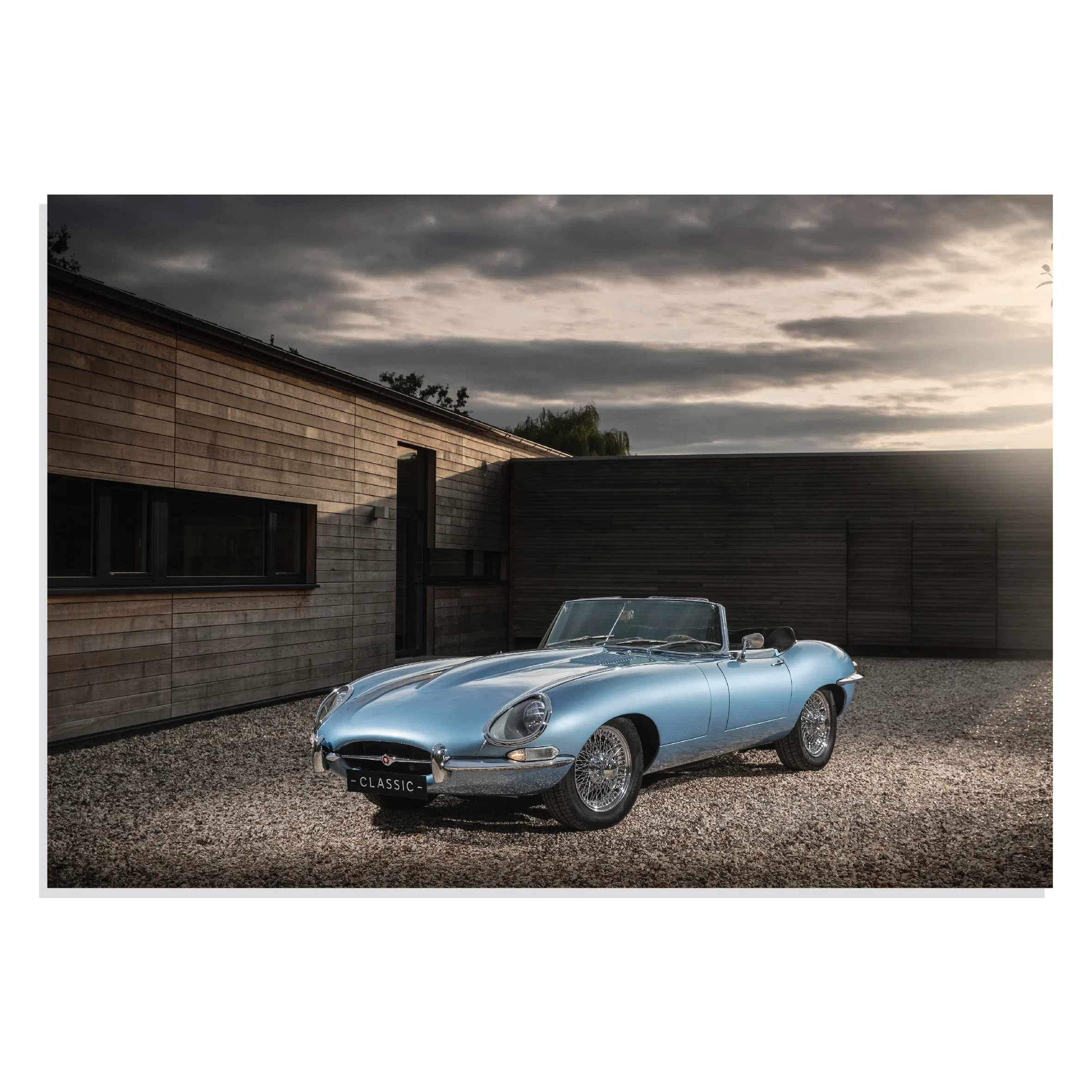تابلو شاسی طرح ماشین جگوار زرو - Jaguar E Type Zero 2017 مدل NV0661