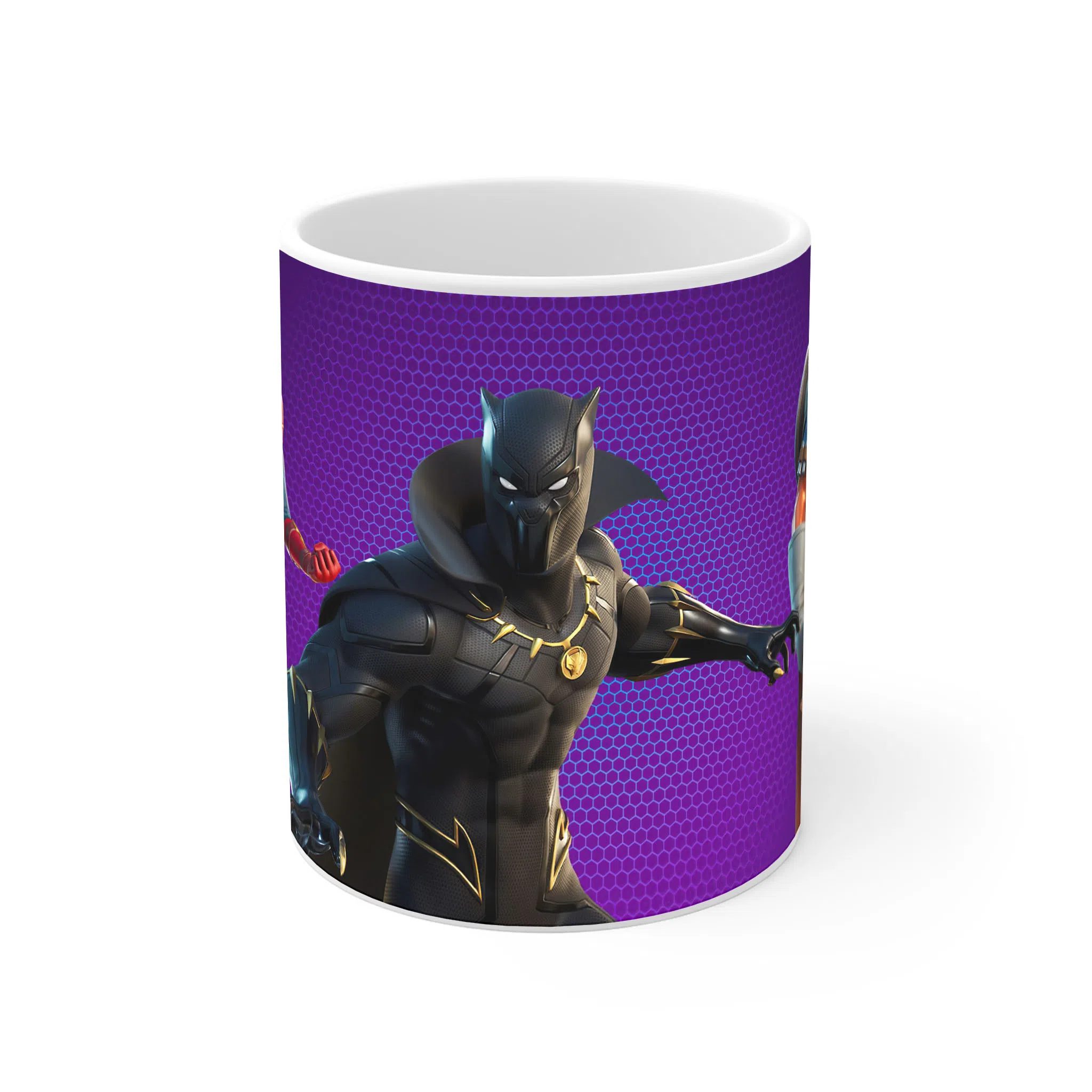 ماگ لیمینات طرح بازی فورتنایت Fortnite Game اسکین بلک پنتر از مجموعه مارول کد NM7429
