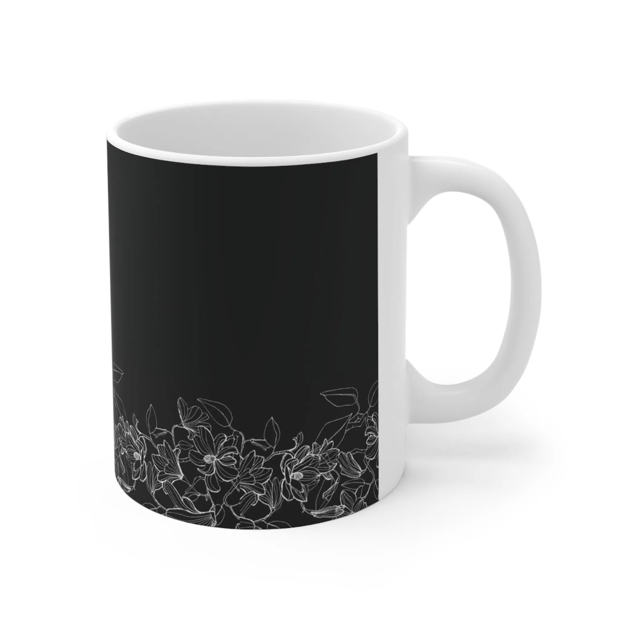 ماگ طرح گل و پروانه Flower مدل NM1283 — تصویر 2