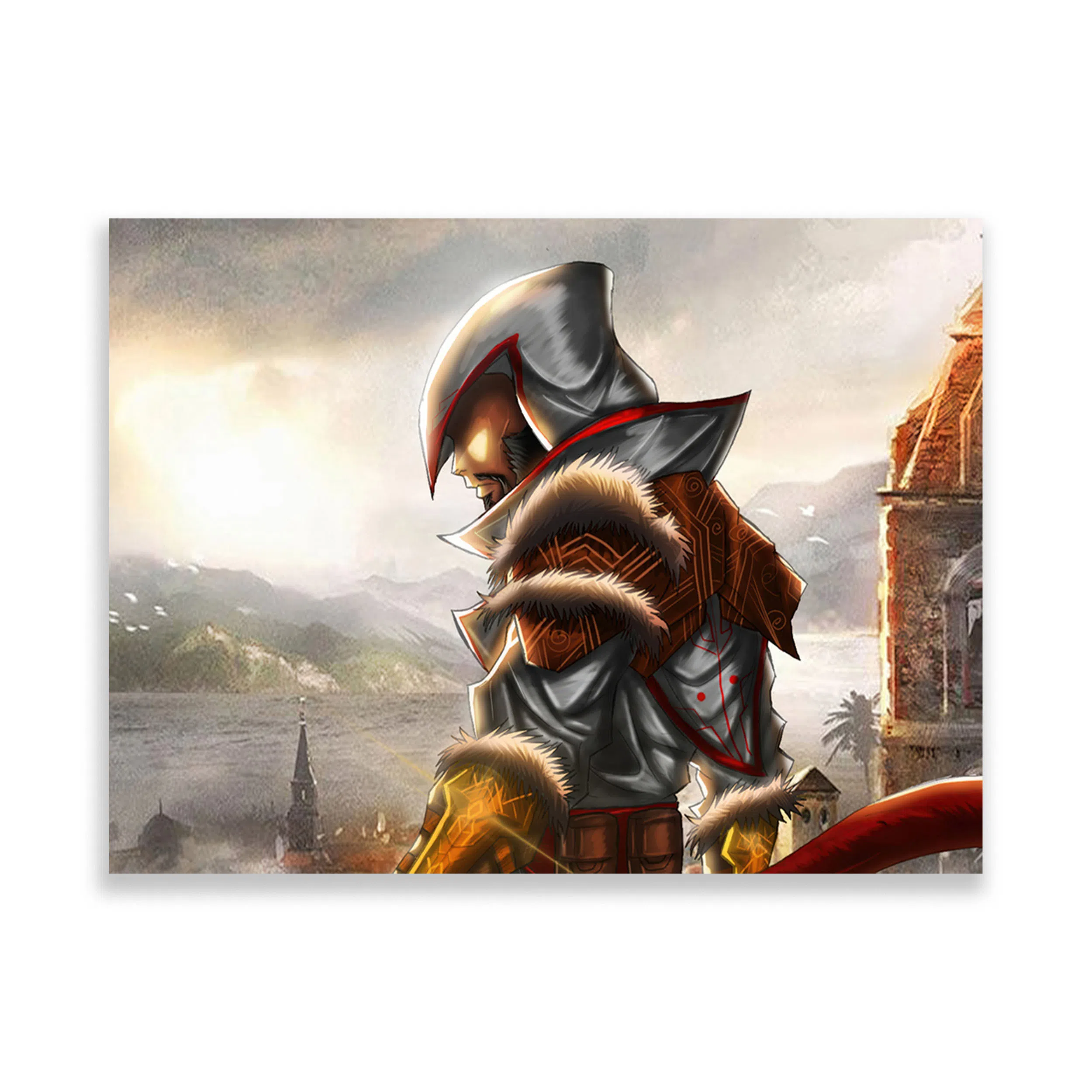 تابلو شاسی لیمینات طرح بازی Assassin's Creed آگیلار مدل NV1693