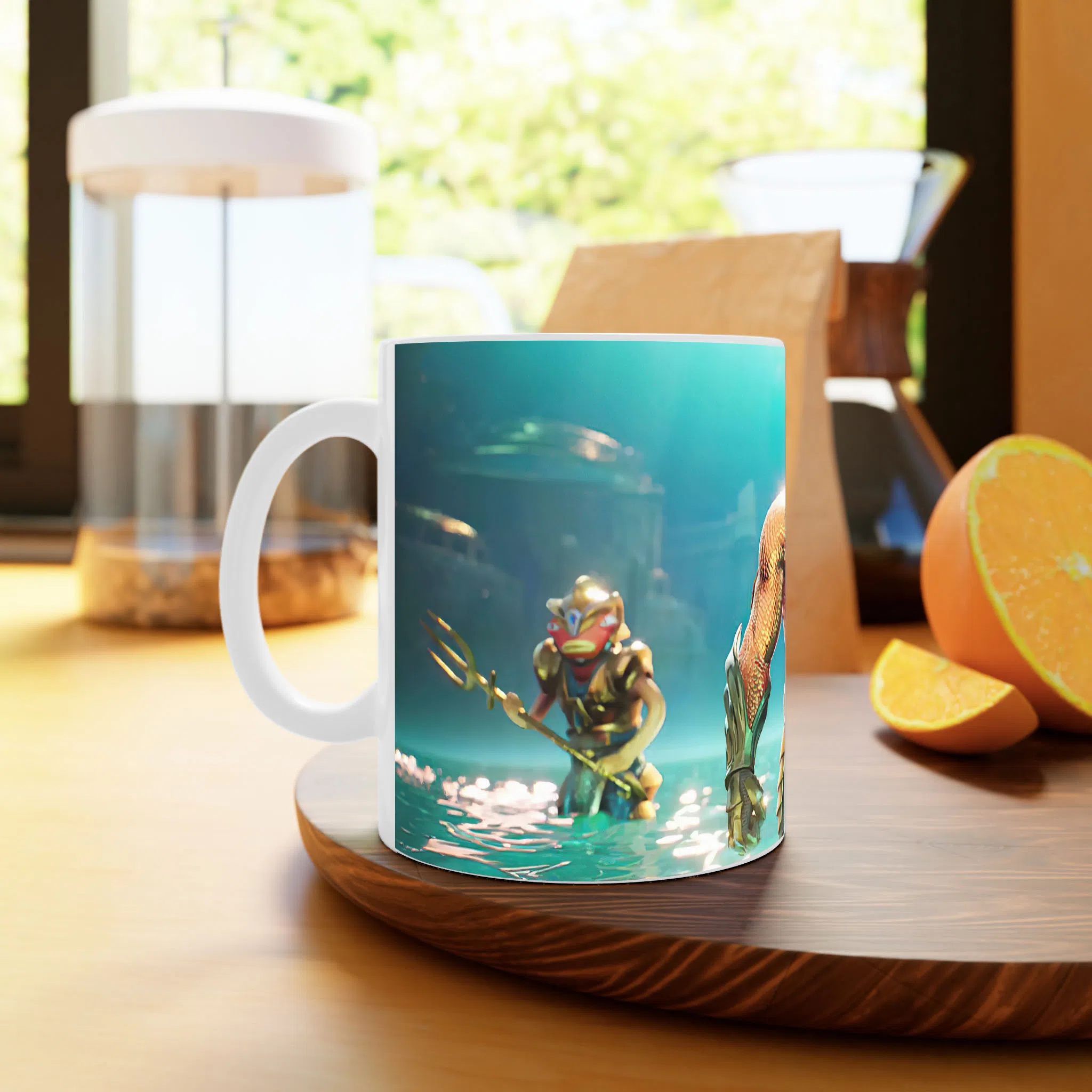 ماگ لیمینات طرح بازی آکوا من Aquaman Game کد NM5958 — تصویر 3