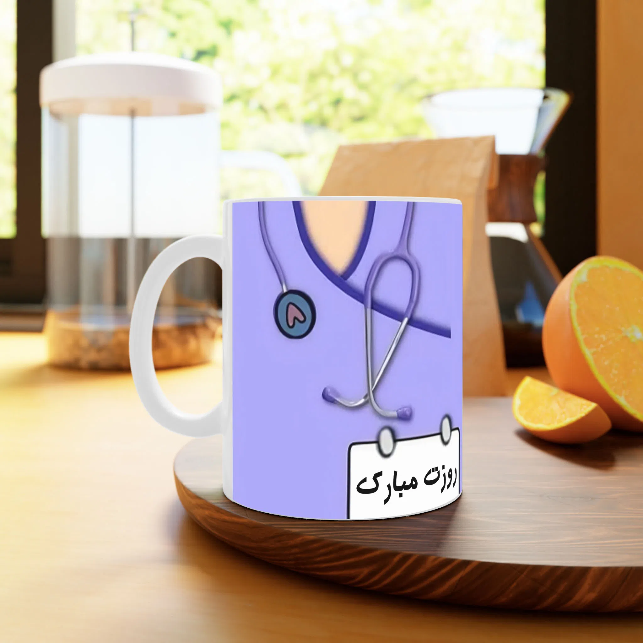 ماگ لیمینات طرح روز دکتر کد NM13596 — تصویر 3