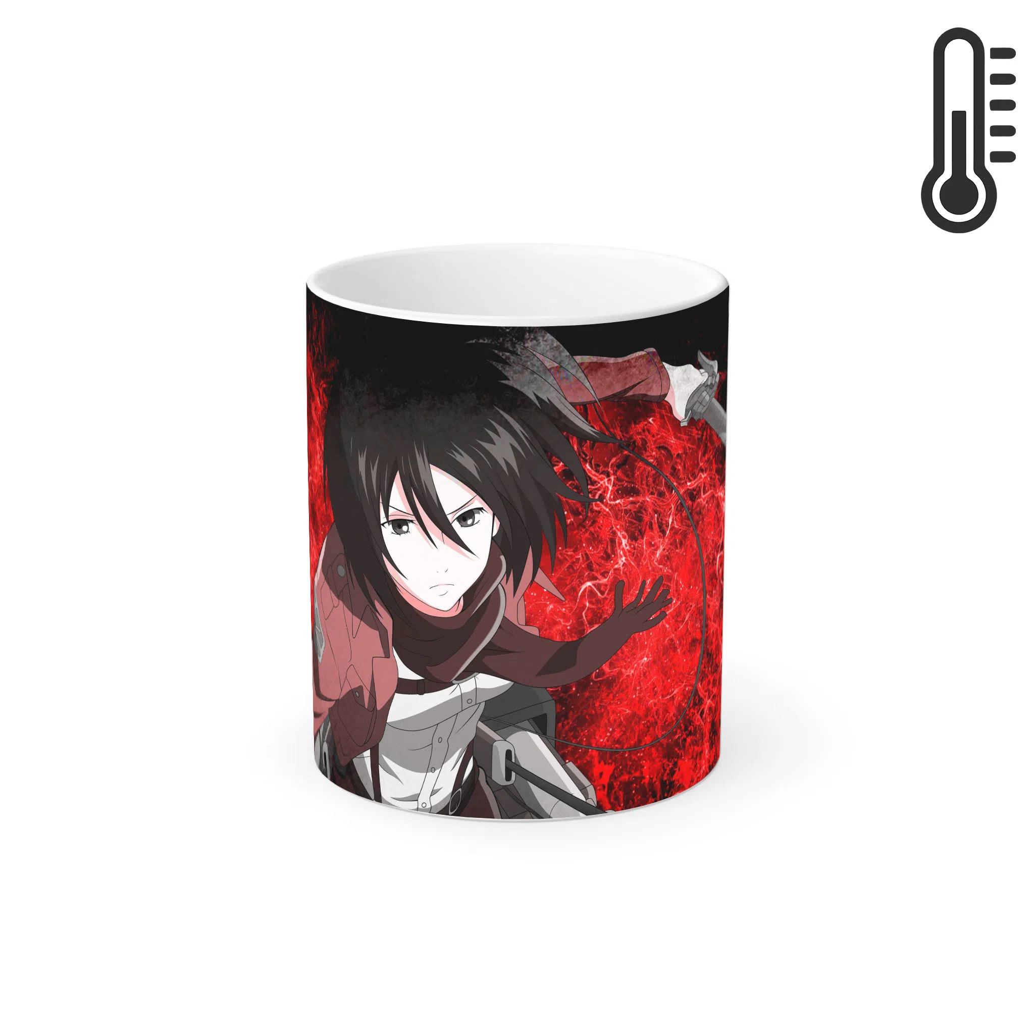 ماگ حرارتی لیمینات طرح انیمه حمله به غول ها - Shingeki no Kyojin - Attack on Titan - Mikasa Ackerman کد NM0499