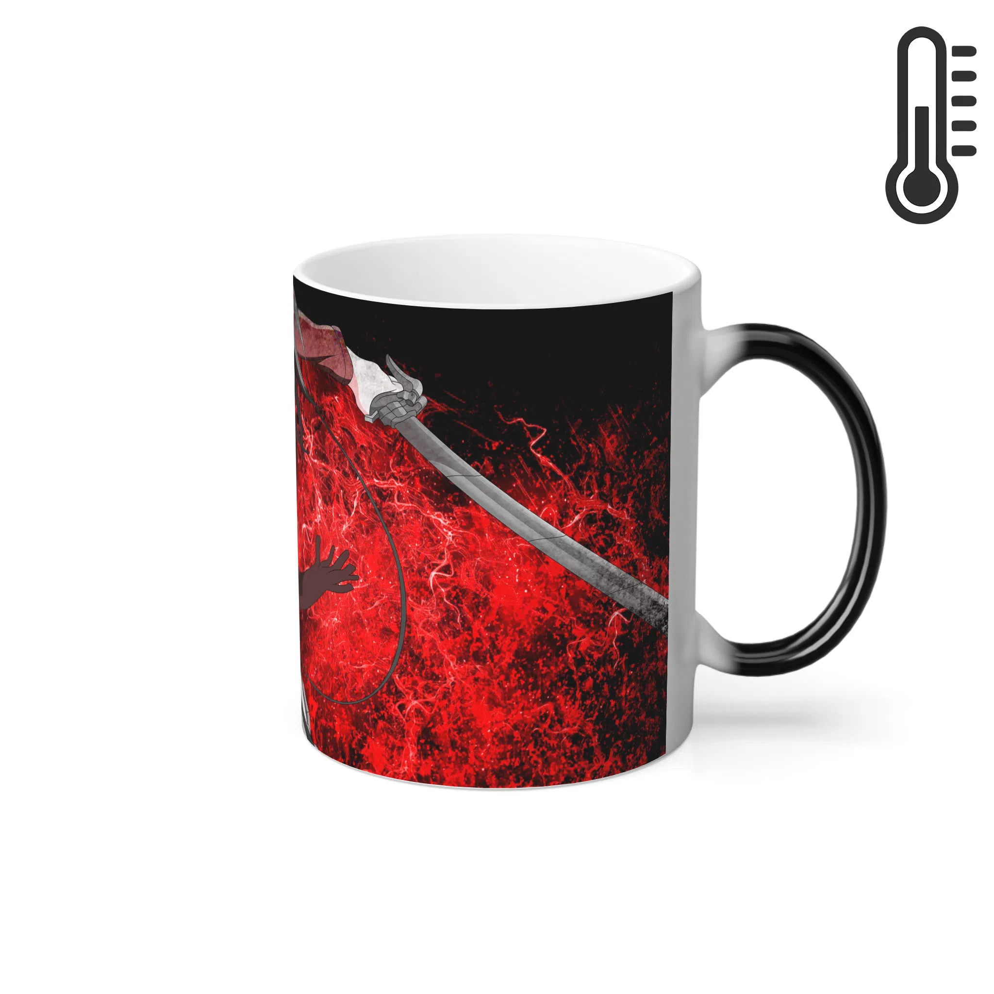 ماگ حرارتی لیمینات طرح انیمه حمله به غول ها - Shingeki no Kyojin - Attack on Titan - Mikasa Ackerman کد NM0499 — تصویر 2