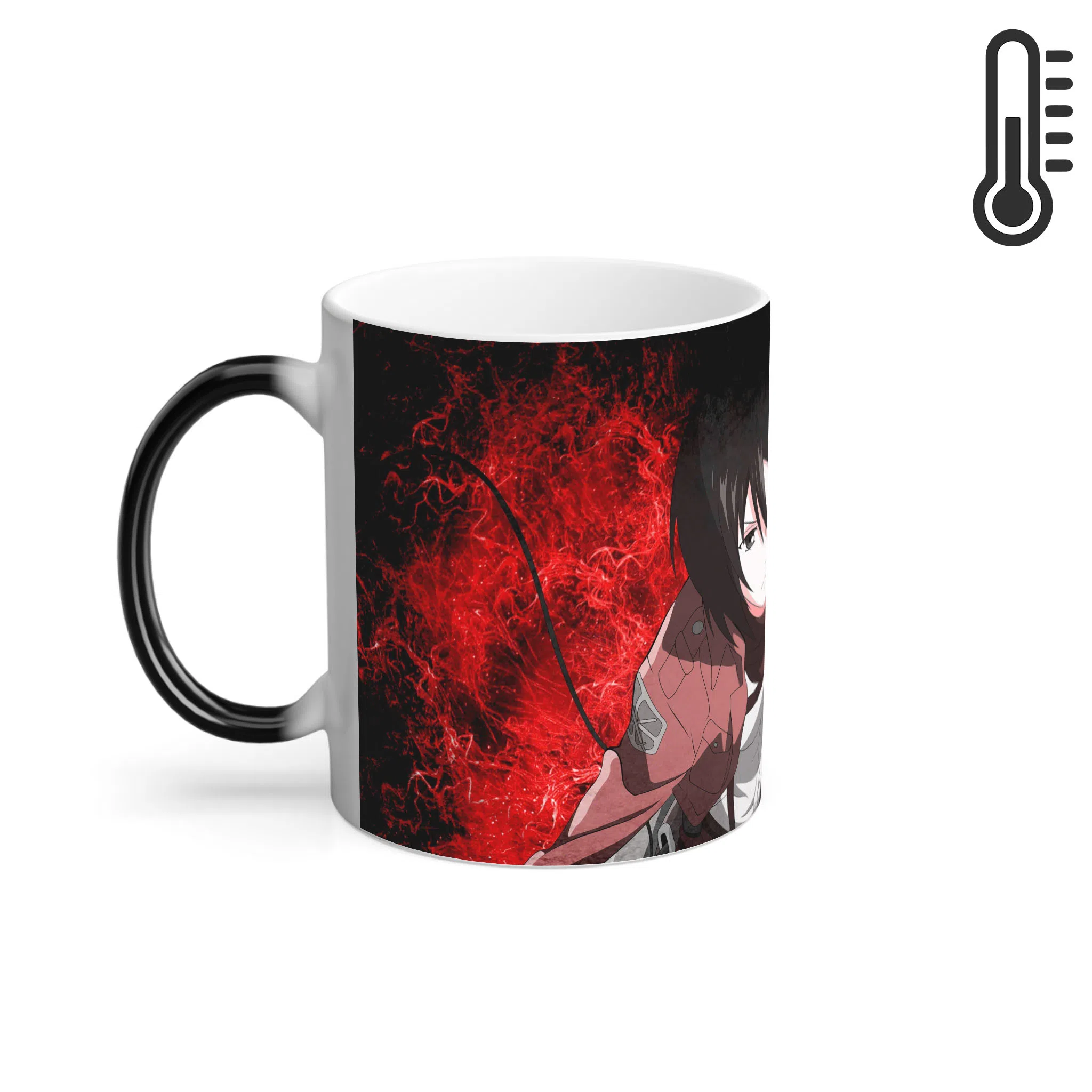 ماگ حرارتی لیمینات طرح انیمه حمله به غول ها - Shingeki no Kyojin - Attack on Titan - Mikasa Ackerman کد NM0499 — تصویر 3