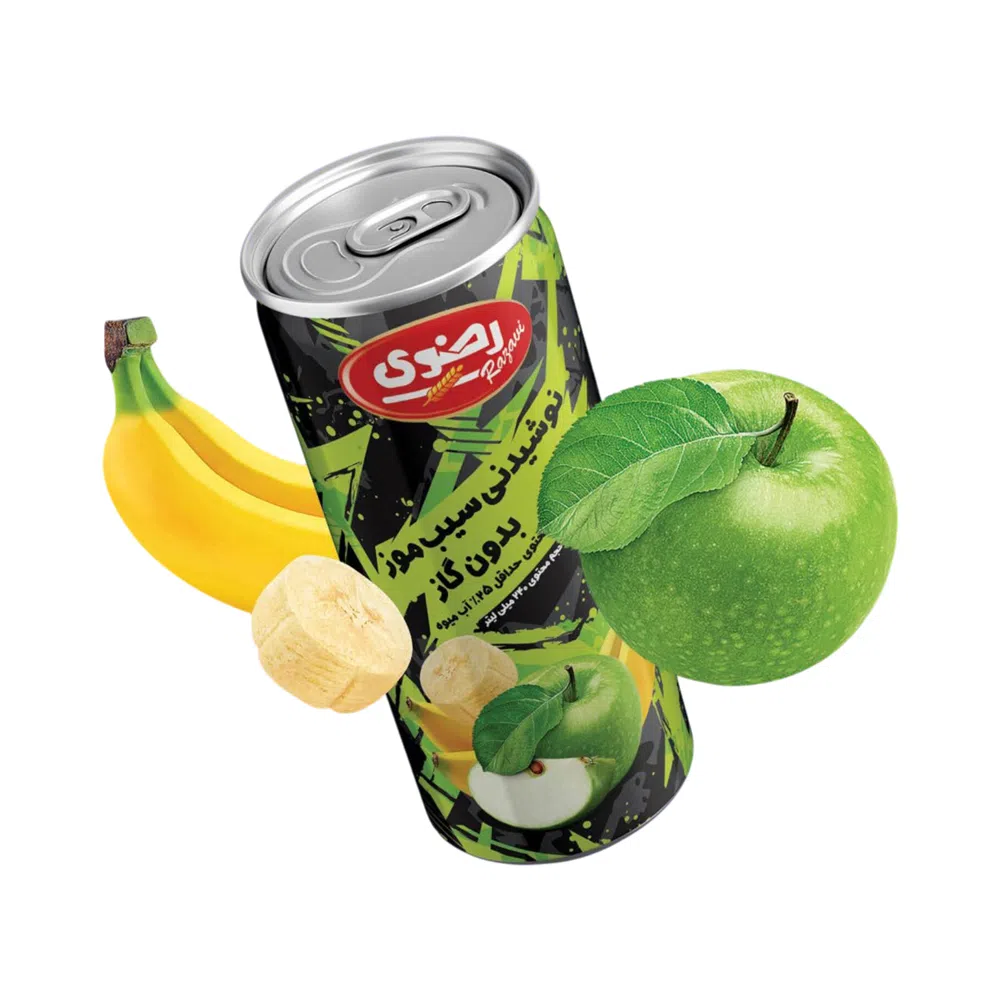 آبمیوه قوطی سیب موز نان رضوی - 240 میلی لیتر