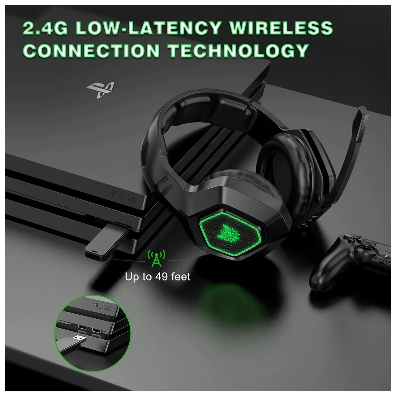 هدست مخصوص بازی اونیکوما مدل  k10 ( 2.4G) — تصویر 11