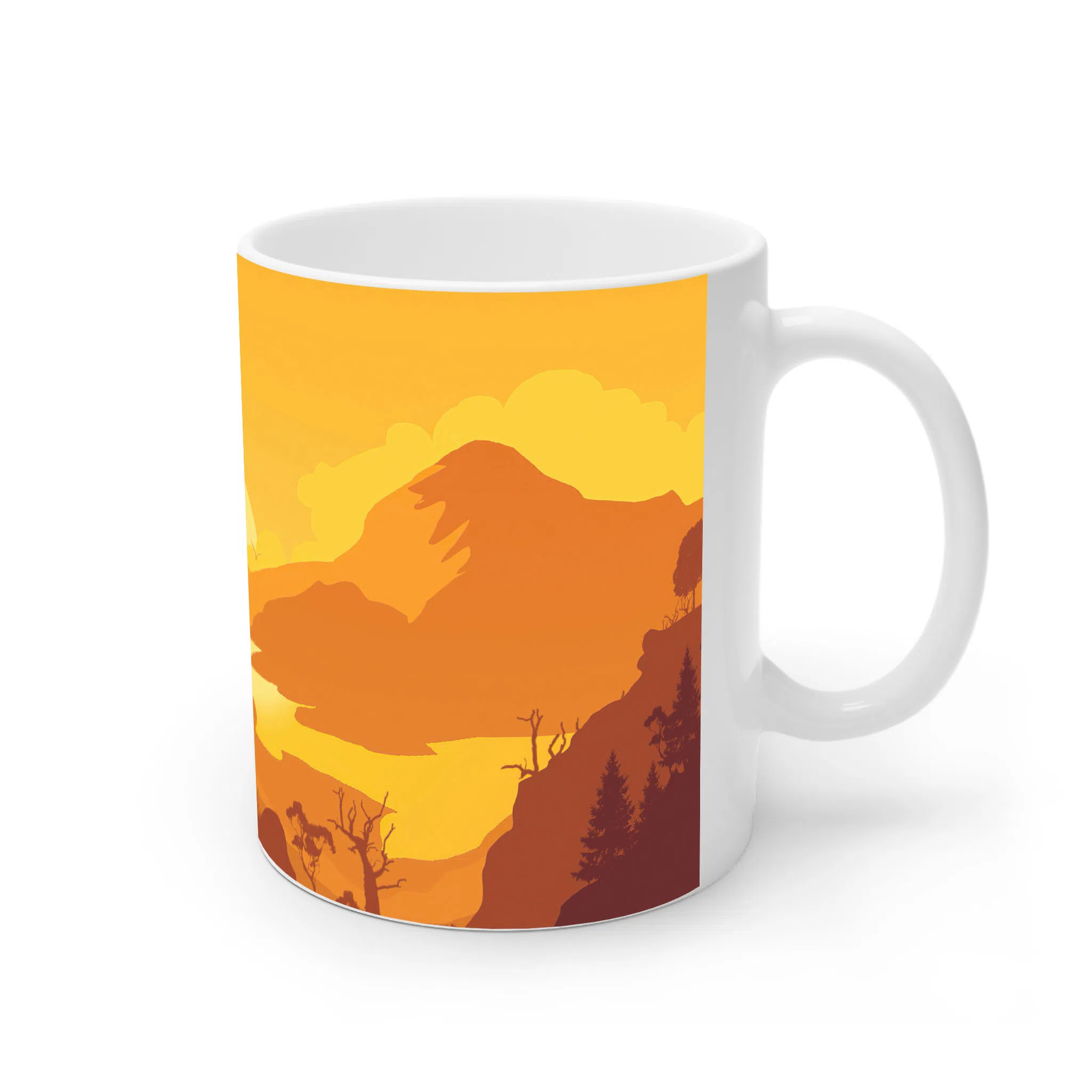 ماگ لیمینات طرح بازی Firewatch Game کد NM7267 — تصویر 4