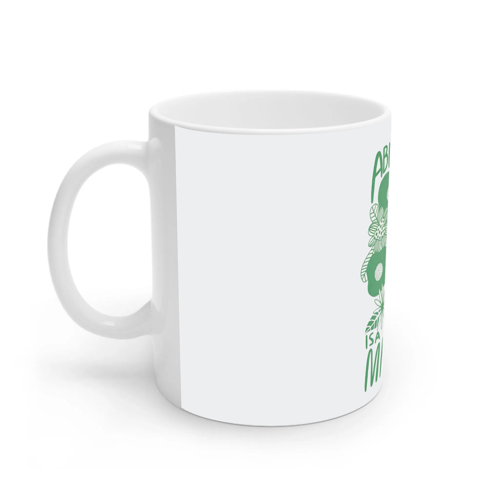 ماگ لیمینات طرح گل کارت پستالی کد NM15351 — تصویر 3