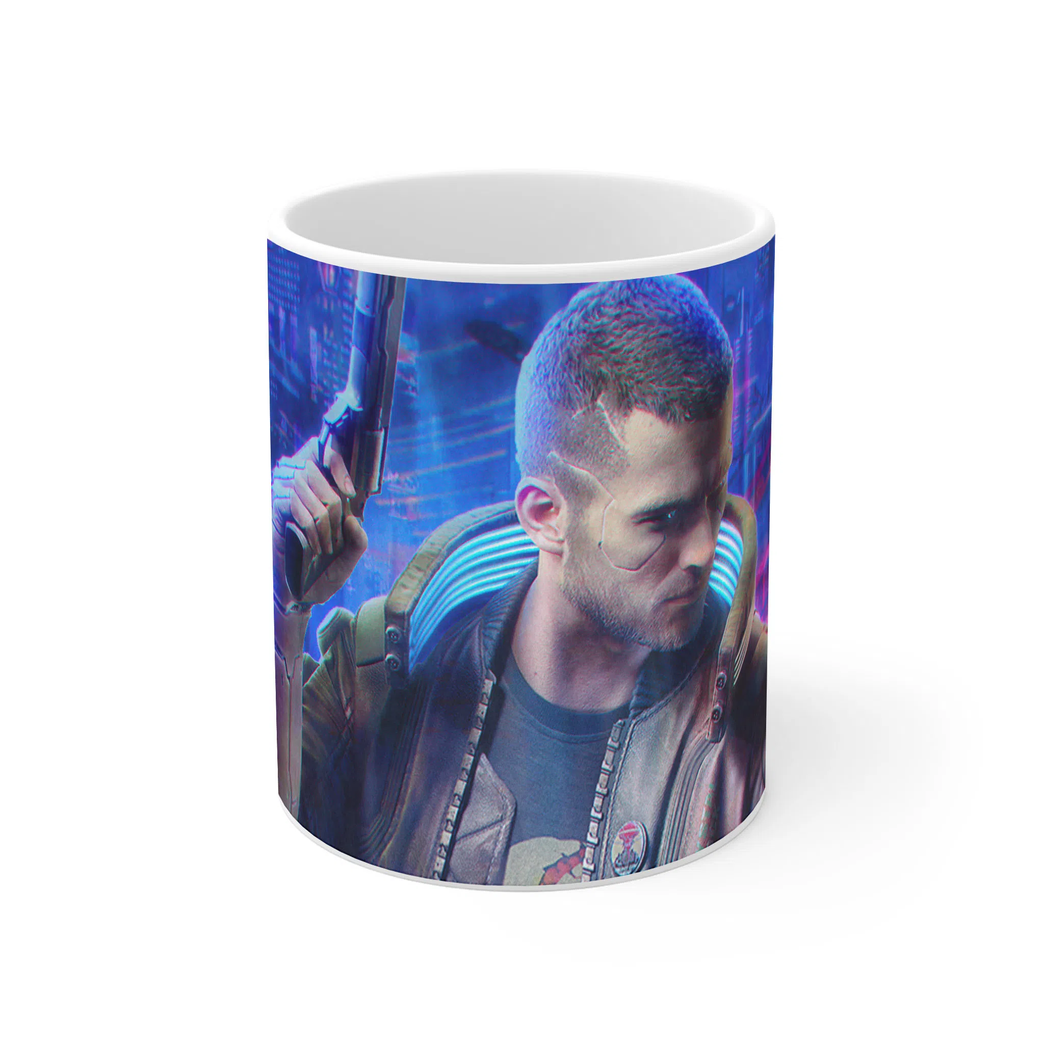 ماگ لیمینات طرح بازی سایبرپانک Cyberpunk 2077 Game کد NM6596 — تصویر 2
