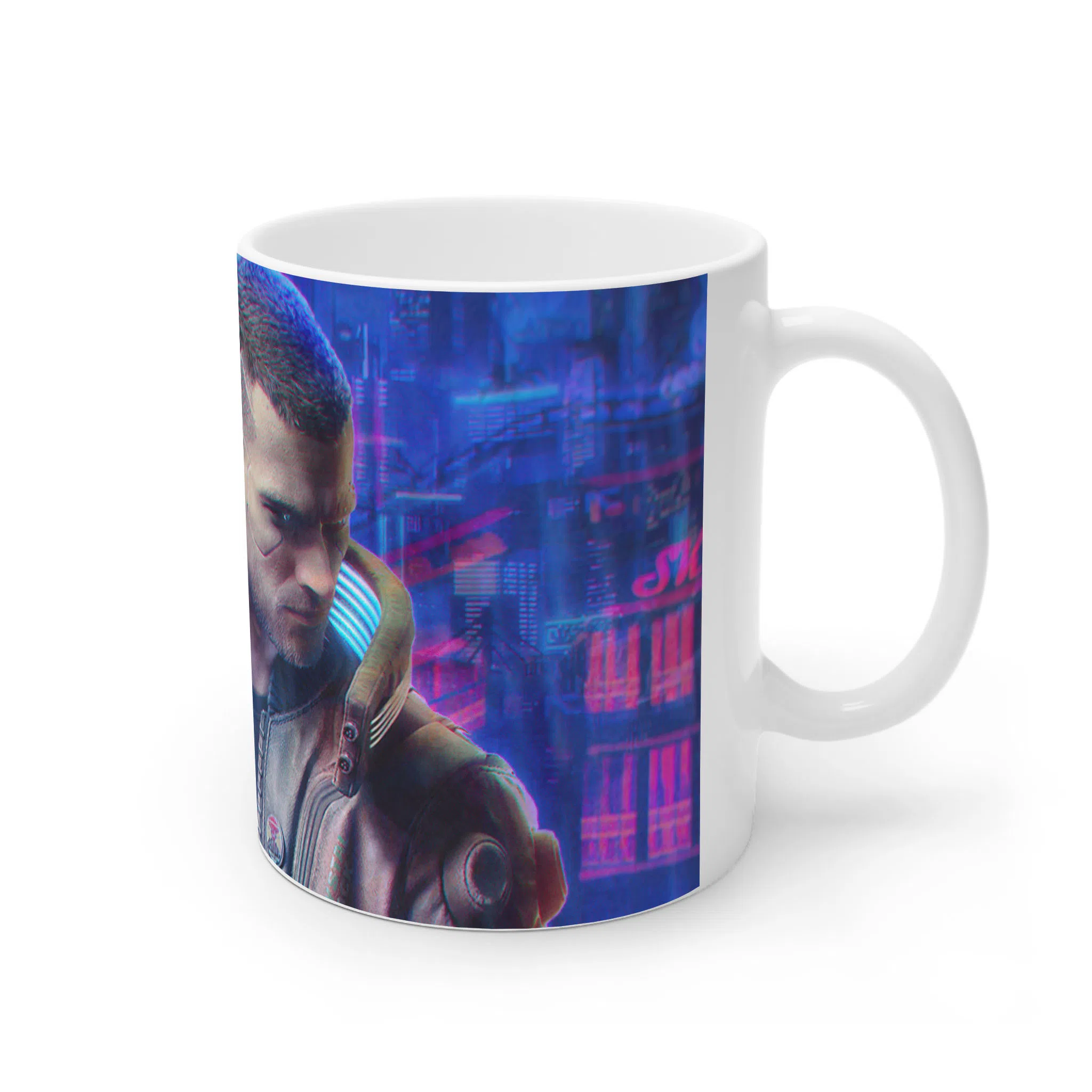 ماگ لیمینات طرح بازی سایبرپانک Cyberpunk 2077 Game کد NM6596 — تصویر 4