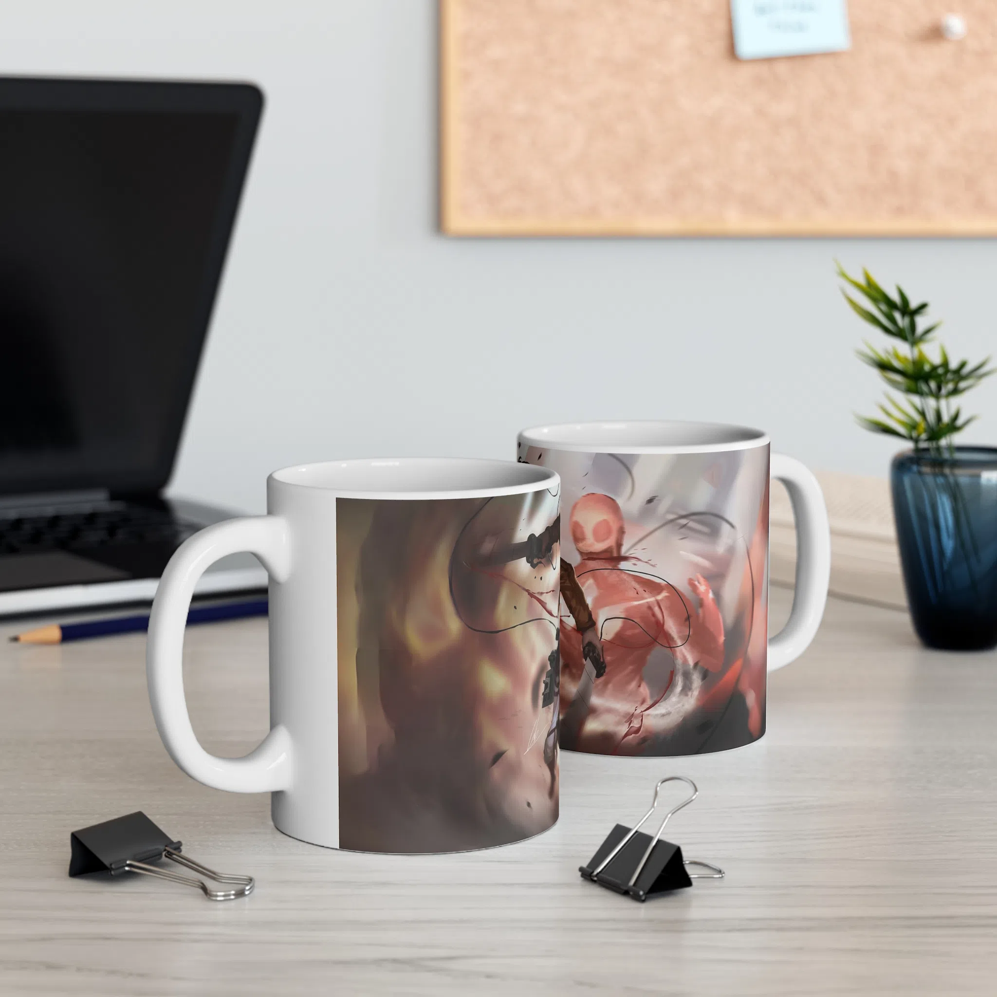 ماگ طرح انیمه اتک ان تایتان Attack on the Titan مدل NM2533 — تصویر 3