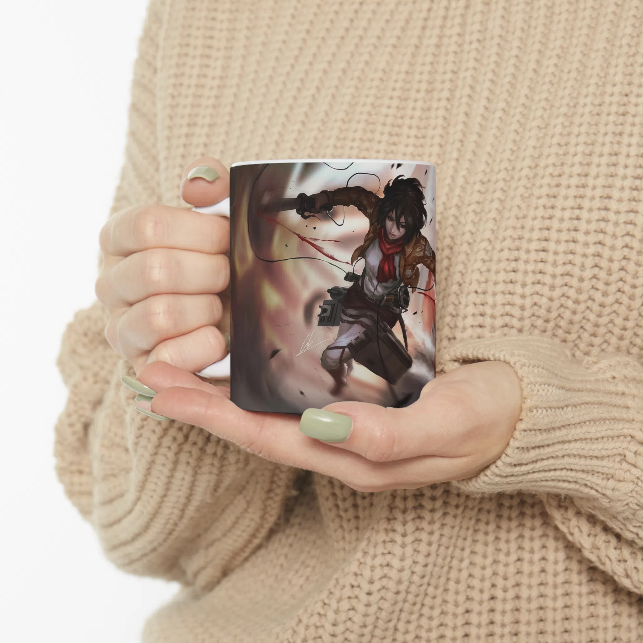 ماگ طرح انیمه اتک ان تایتان Attack on the Titan مدل NM2533 — تصویر 5