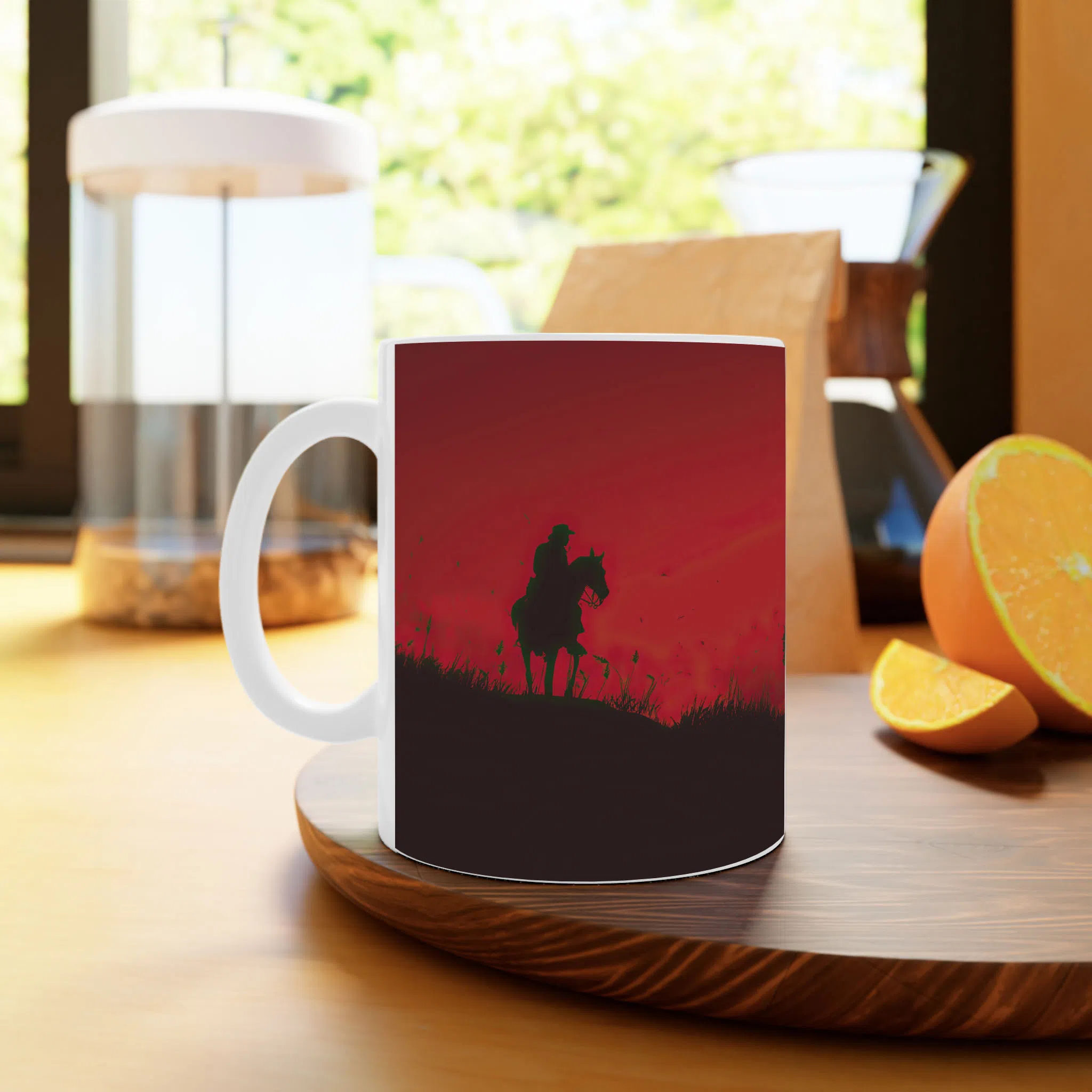 ماگ لیمینات طرح بازی Red Dead Redemption Game کد NM9300 — تصویر 2