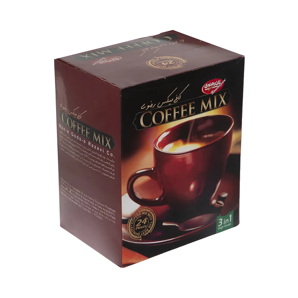 کافی میکس 1 × 3 نان رضوی 24 ساشه 18 گرمی
