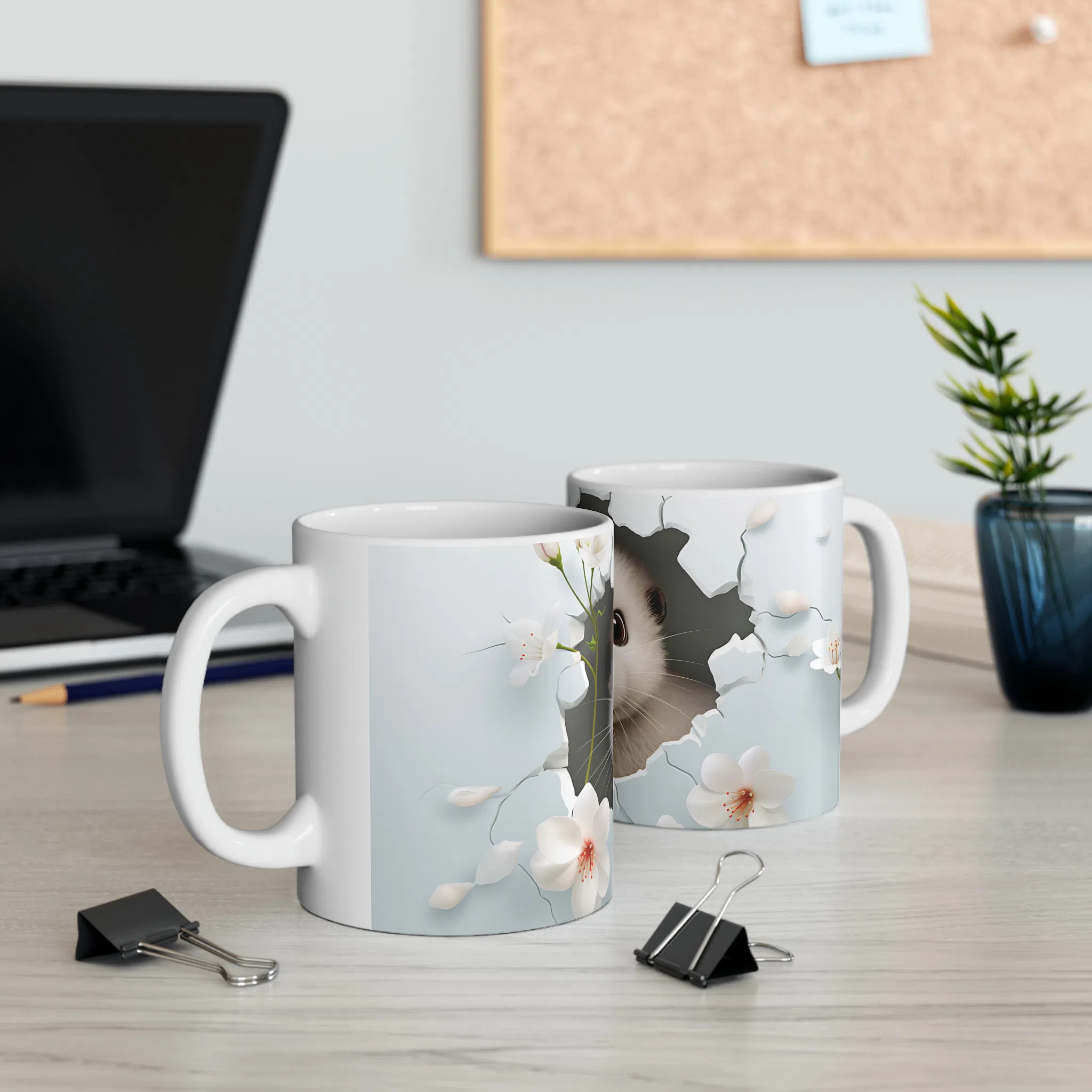 ماگ طرح سه بعدی سمور بانمک مدل NM3059 — تصویر 7