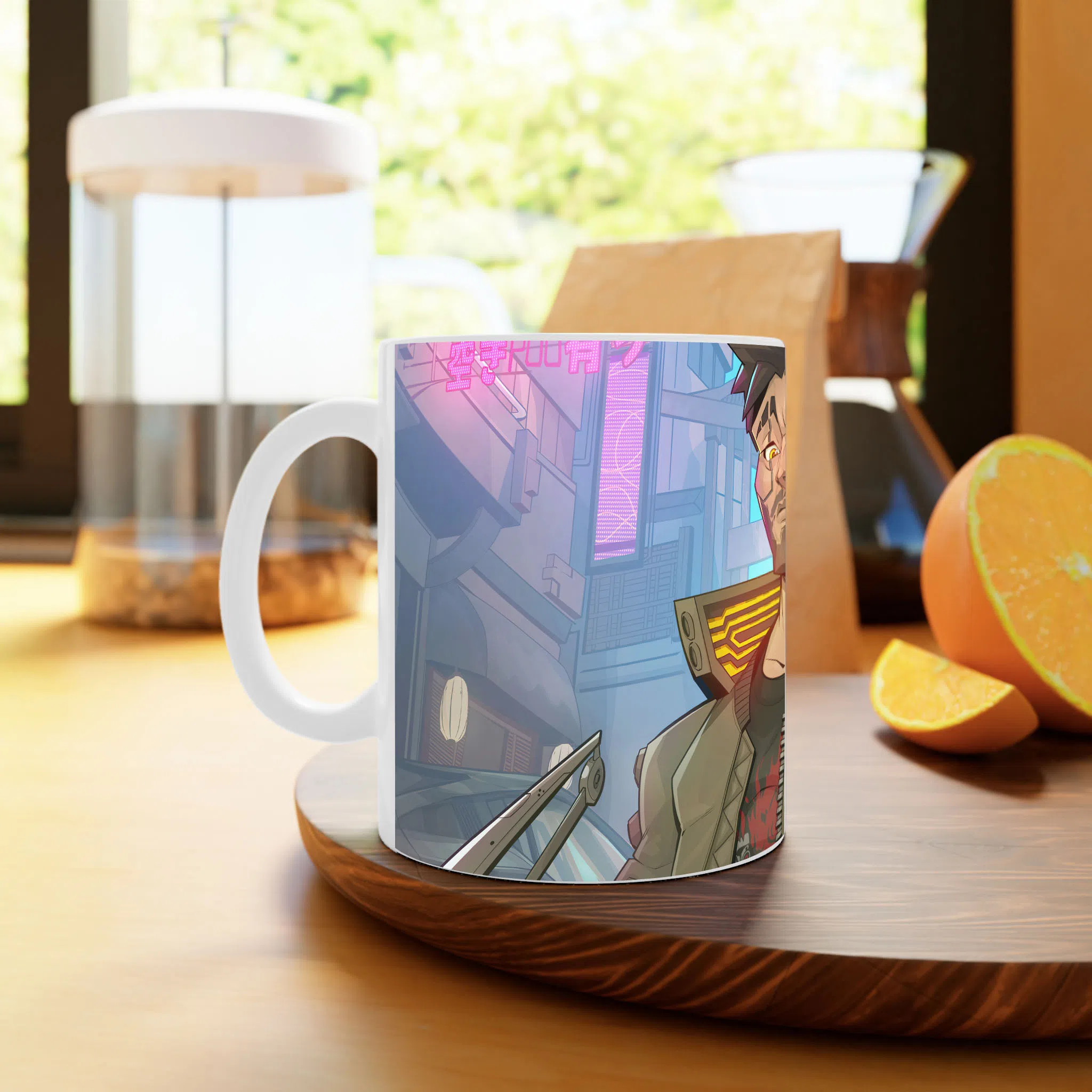 ماگ لیمینات طرح بازی سایبرپانک Cyberpunk 2077 Game کد NM6597 — تصویر 3