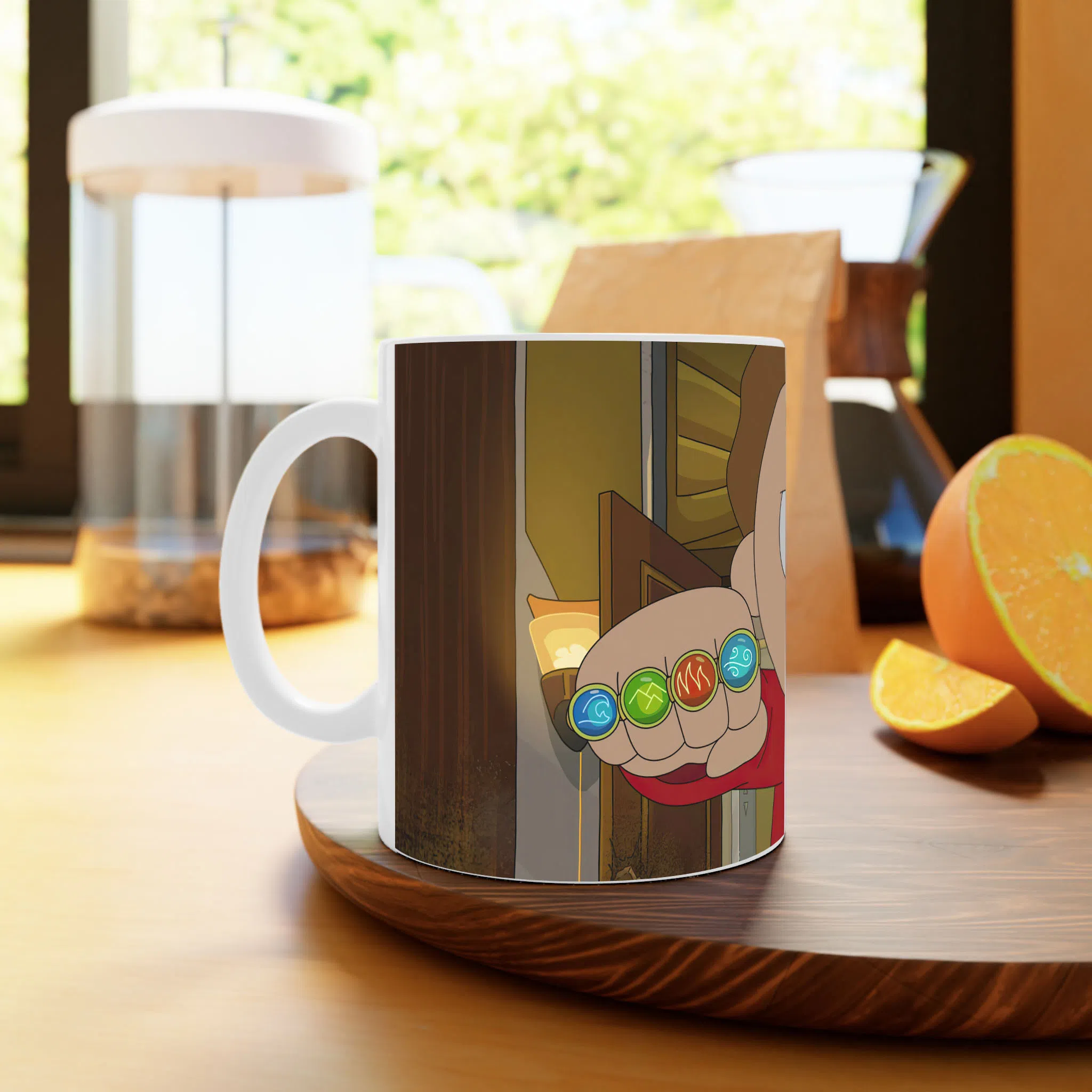 ماگ لیمینات طرح سریال ریک و مورتی Rick and Morty کد NM4877 — تصویر 2