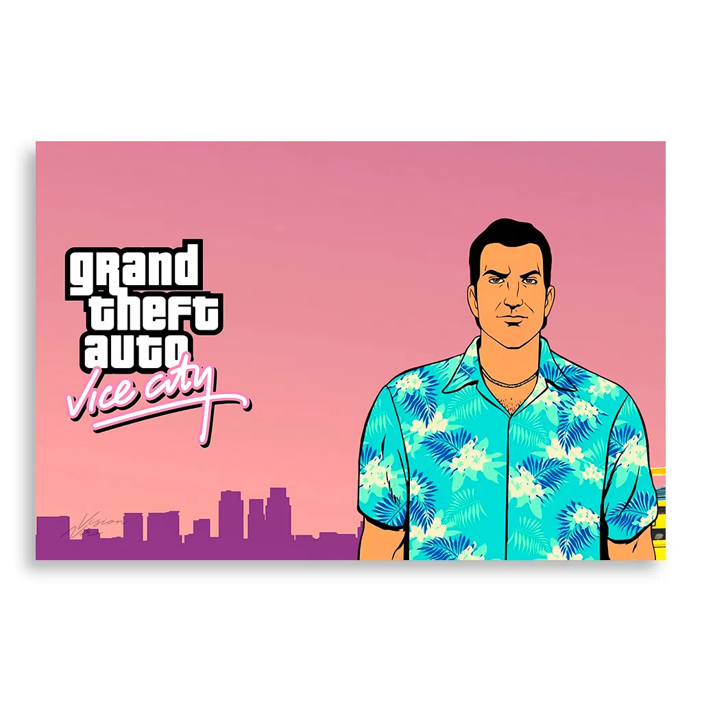 تابلو شاسی طرح بازی GTA جی تی ای مدل NV0358