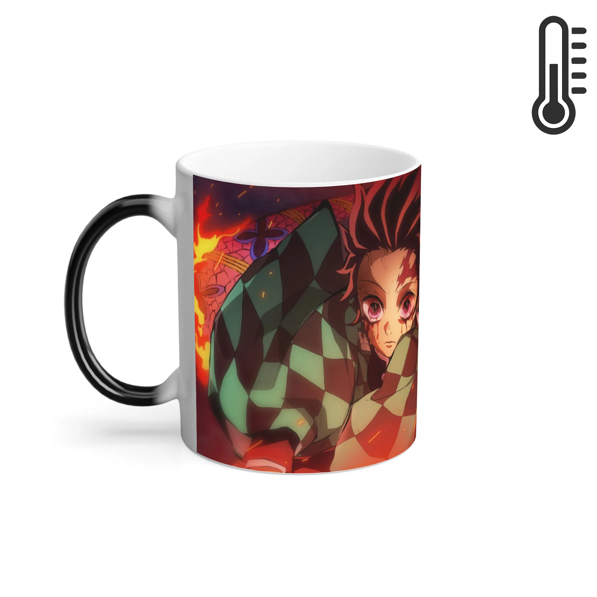 ماگ حرارتی لیمینات طرح انیمه شیطان کش تانجیرو Tanjiro Kimetsu no Yaiba Demon Slayer کد NM0685